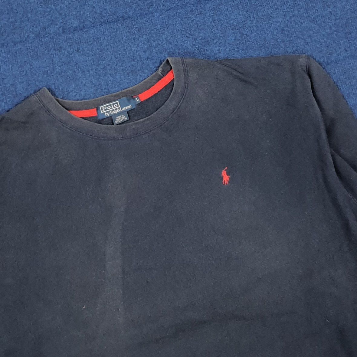 Polo Ralph Lauren Vintage Polo Ralph Laurent Embroidery Logo Plain C291N11 Size US XL / EU 56 / 4 - 2 Thumbnail