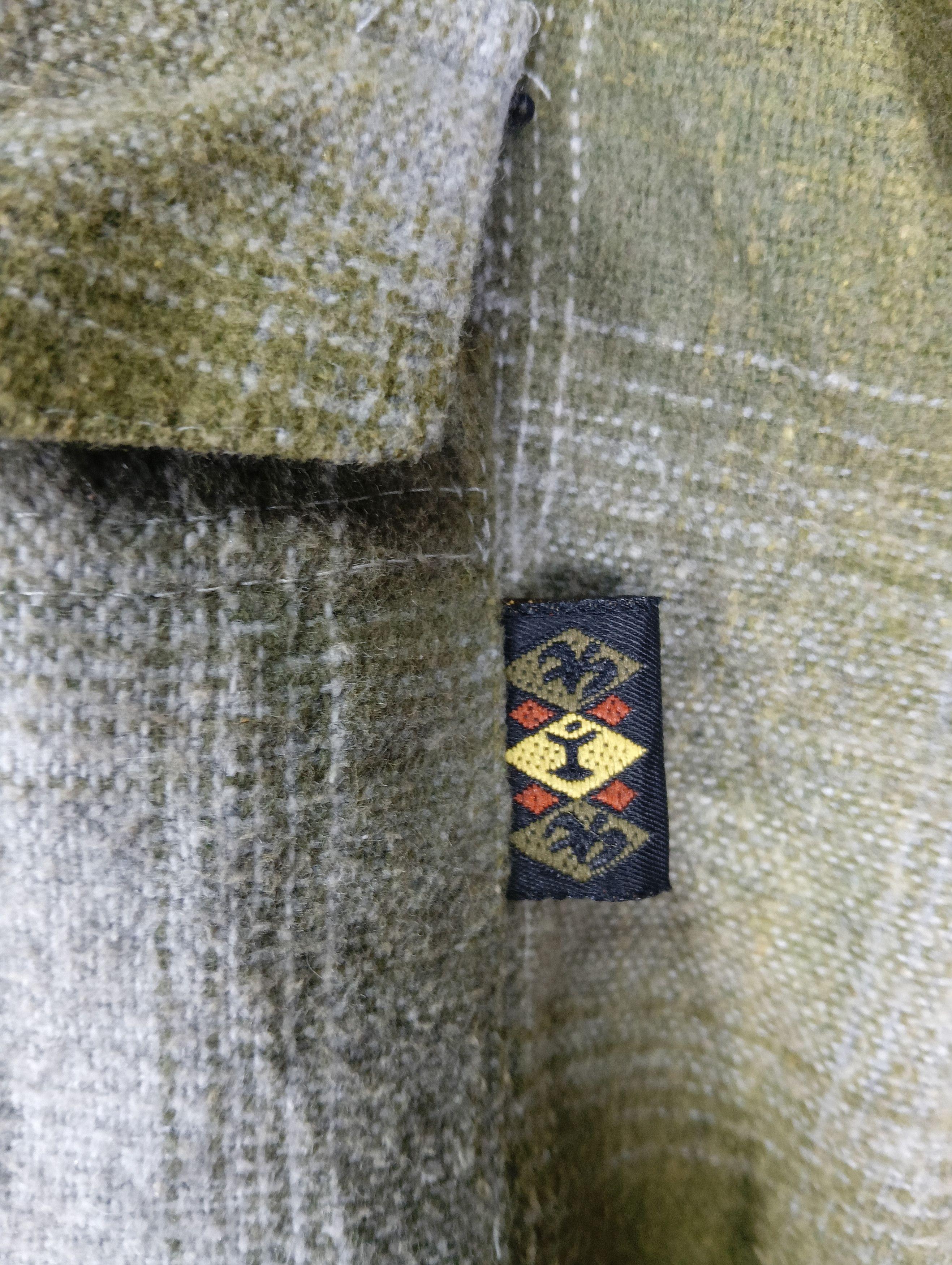 Vintage vintage wool kik wear button up rare TEE Size US XXL / EU 58 / 5 - 4 Thumbnail