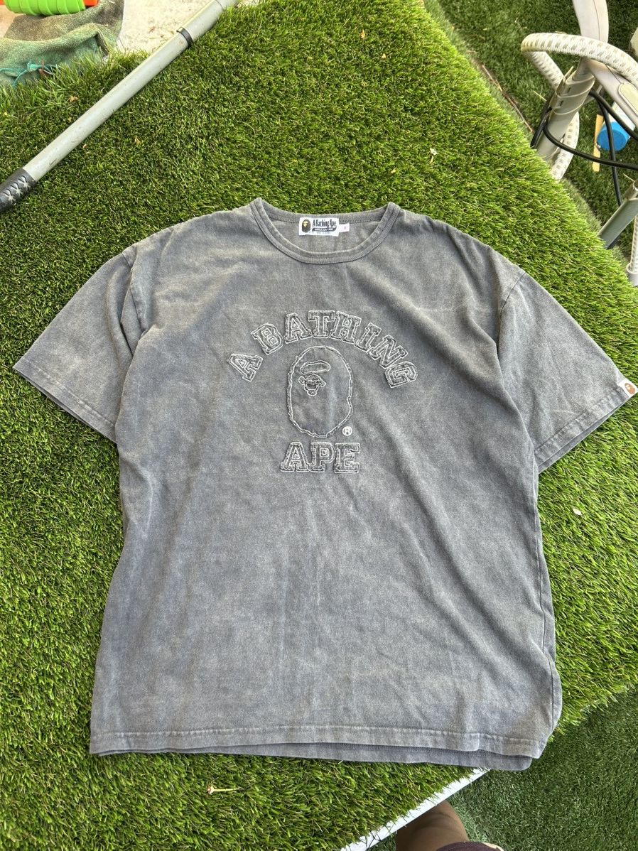 Bape BAPE College Over Pigment Dyed Cutout Oversized Tee Size M / US 6-8 / IT 42-44 - 2 Thumbnail