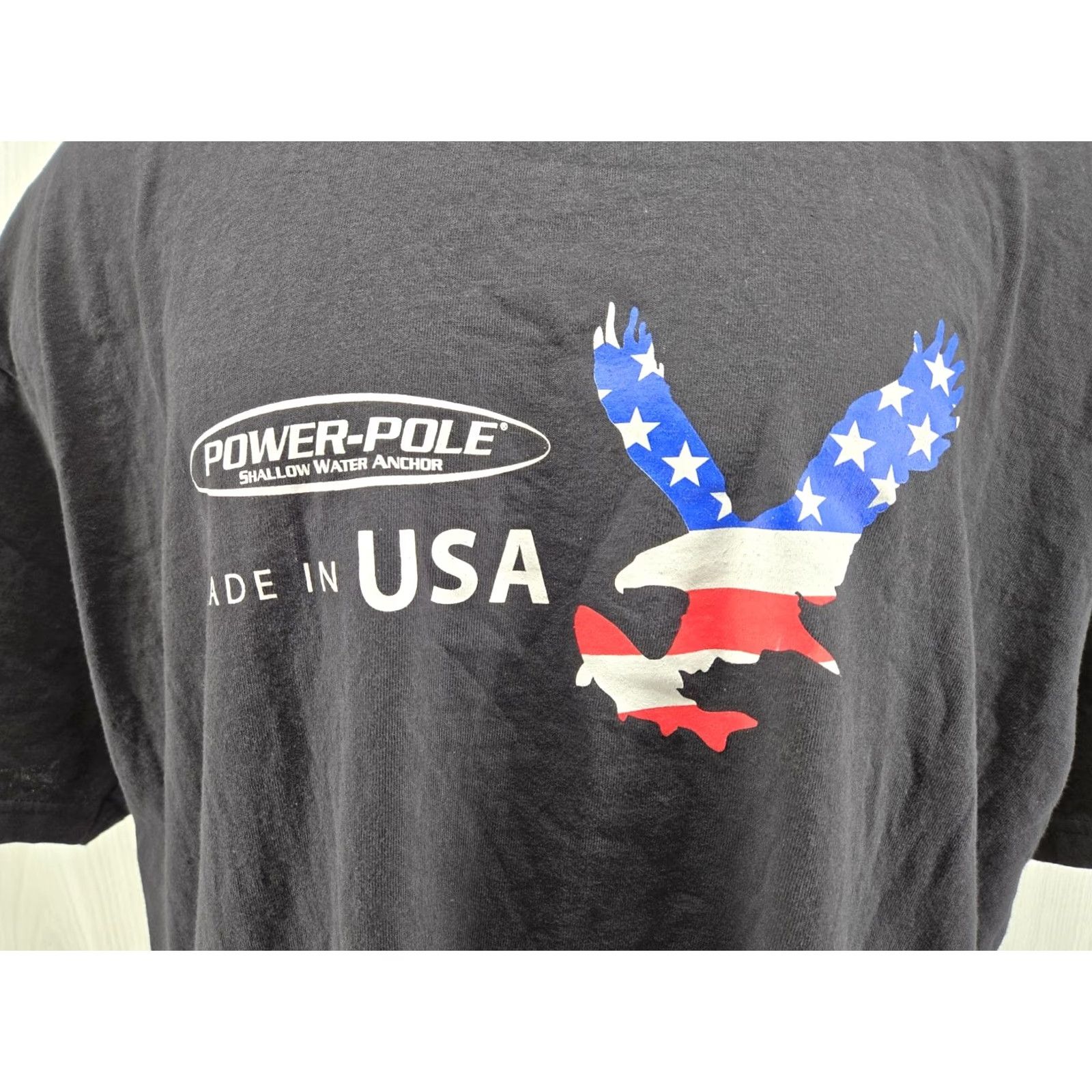 Poler VINTAGE Bayside Power Pole Shallow Water Anchor Shirt 2XL Black USA Bayside Shirt Men Short Sleeve T-Shirt USA 2XL Mens Size US XXL / EU 58 / 5 - 3 Thumbnail