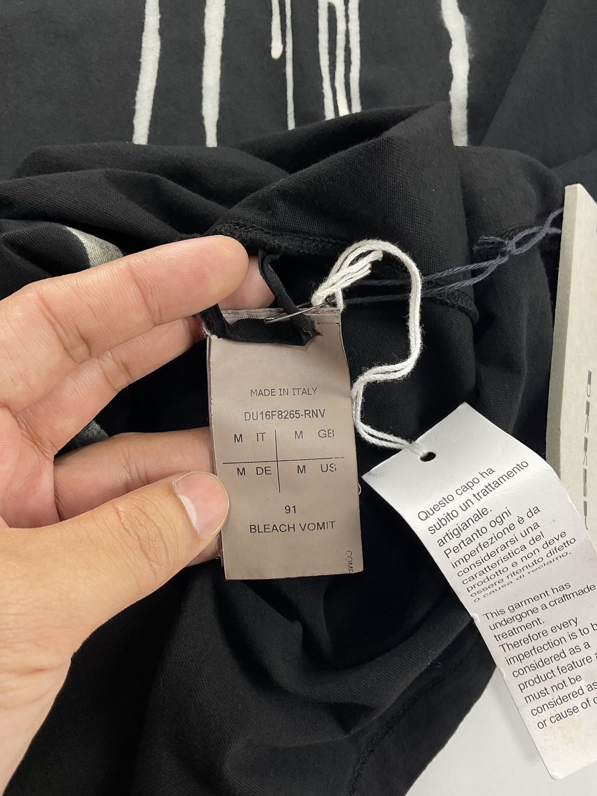 Rick Owens Rick Owens Bleach Vomit Long Sleeve Size US M / EU 48-50 / 2 - 8 Thumbnail