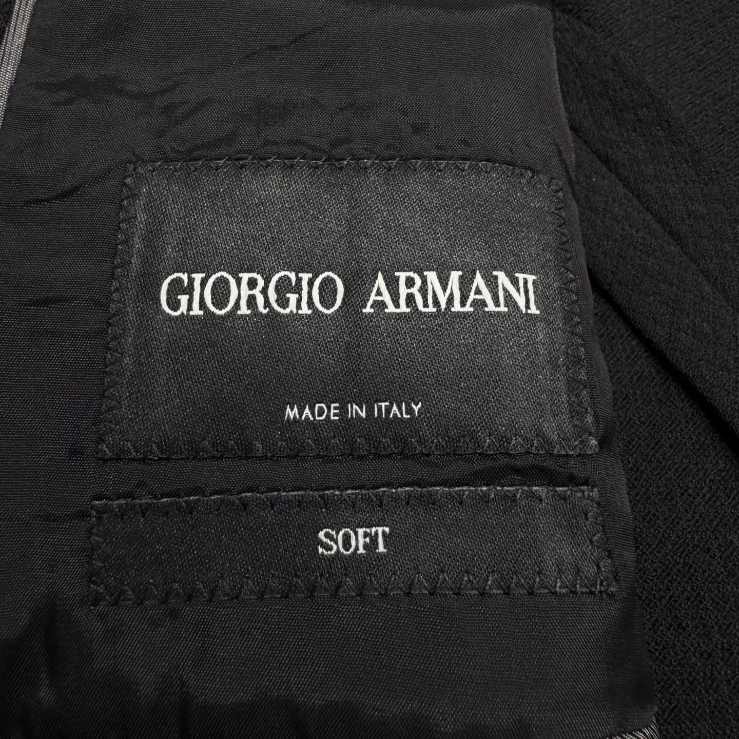Giorgio Armani black wool suit jacket by giorgio armani. Size US XXL / EU 58 / 5 - 3 Thumbnail