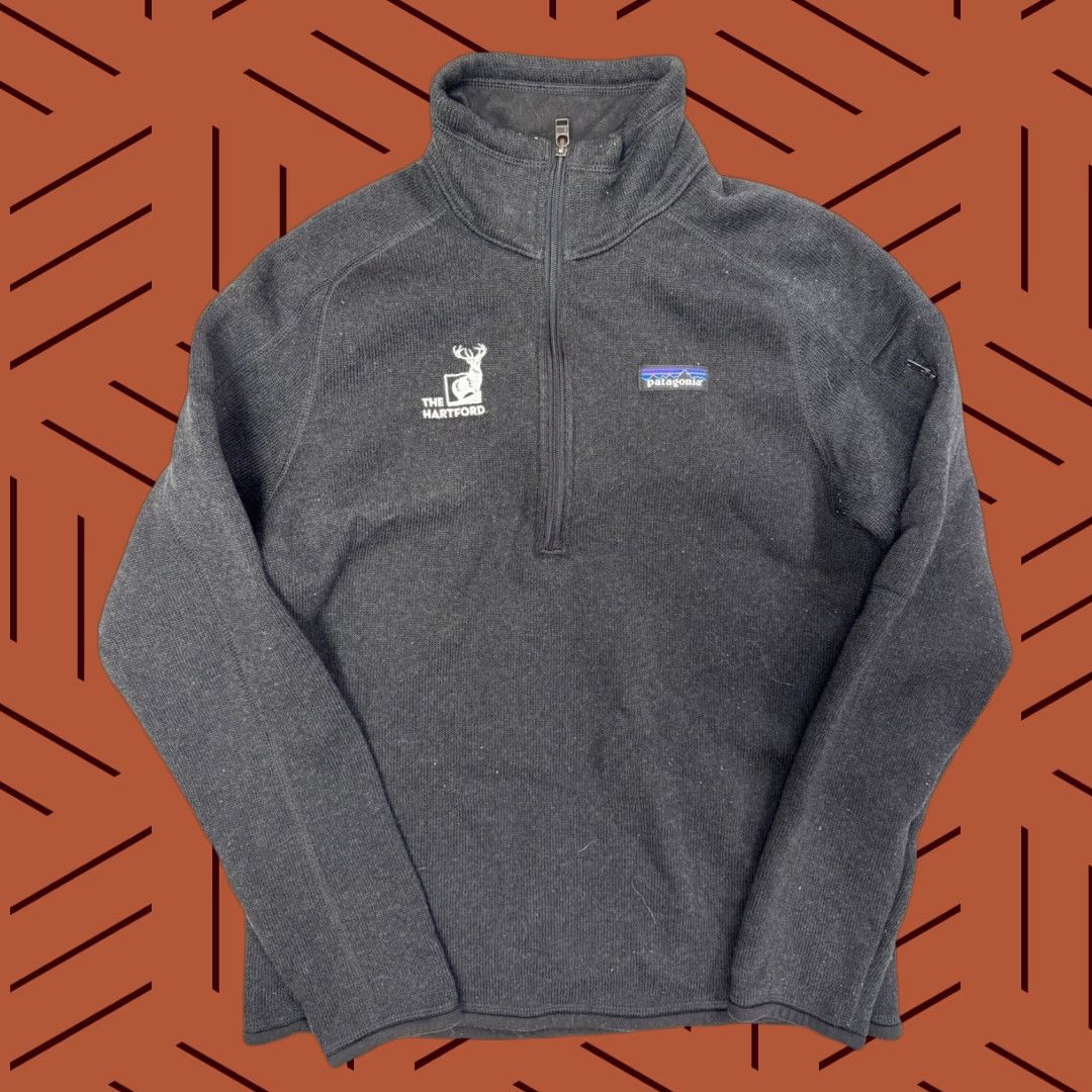 Patagonia VINTAGE Patagonia Women's Better Sweater 1/4 Zip Jacket Size M Black Company Logo Size M / US 6-8 / IT 42-44 - 1 Thumbnail
