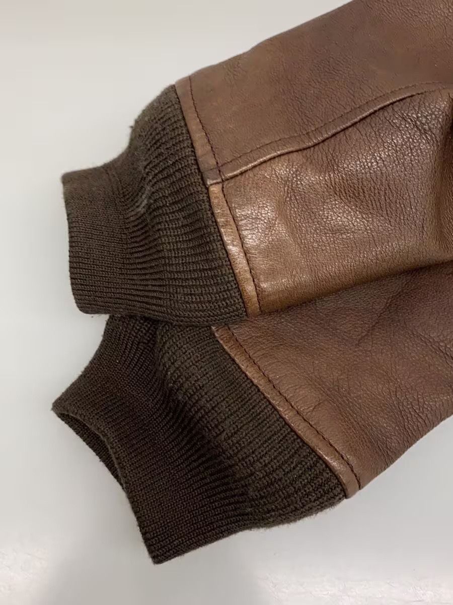 Avirex Avirex Plain Goat Leather Jacket Blouson Brown Size US L / EU 52-54 / 3 - 5 Thumbnail