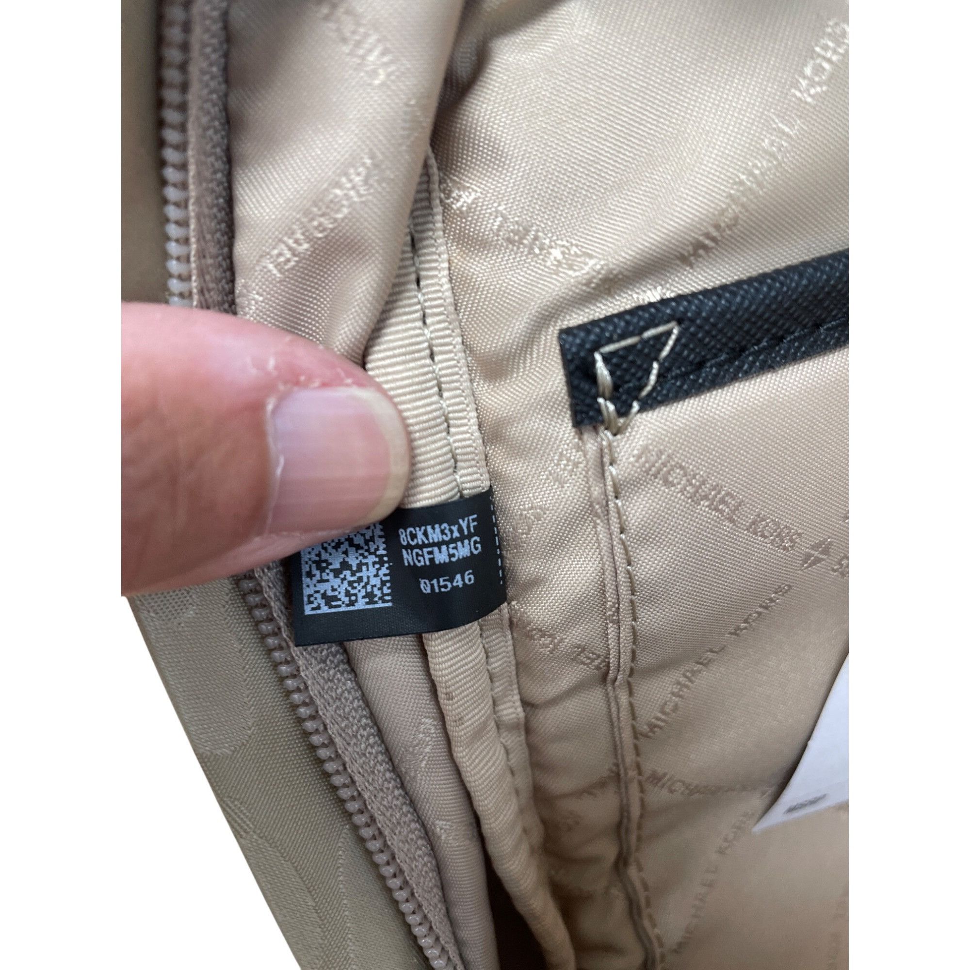 Michael Kors Michael Kors Morgan Truffle Brown Canvas & Leather MD Backpa Size ONE SIZE - 15 Thumbnail