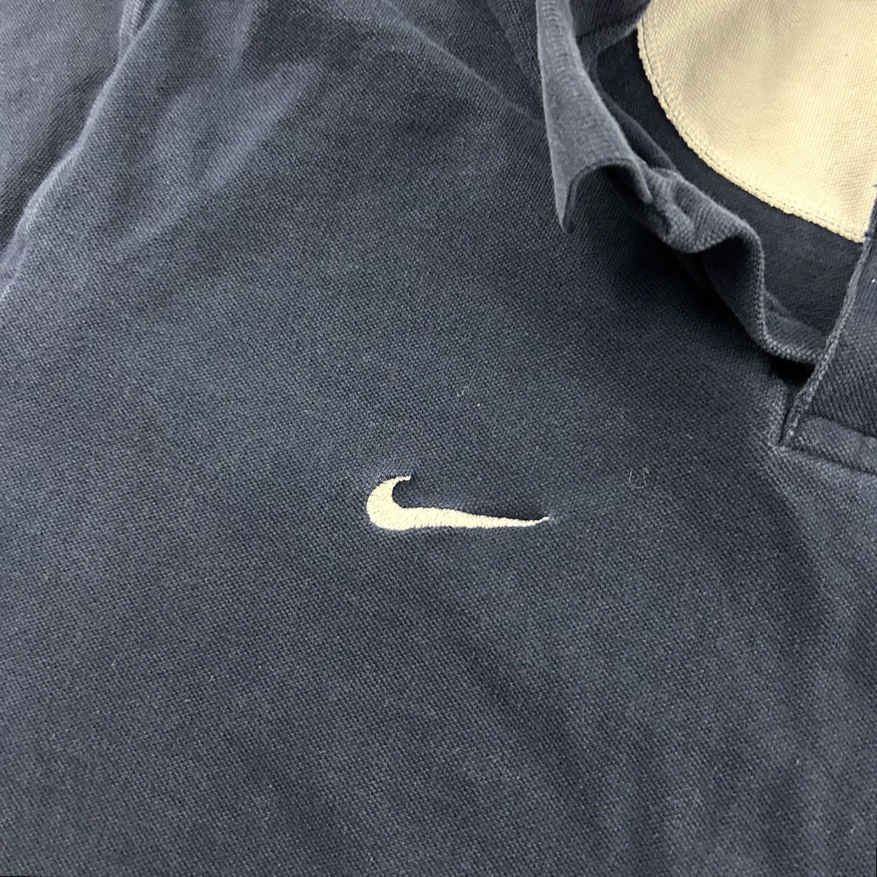 Nike VINTAGE Nike Manchester United Short Sleeve Polo Shirt Mens L Blue Size US L / EU 52-54 / 3 - 3 Thumbnail