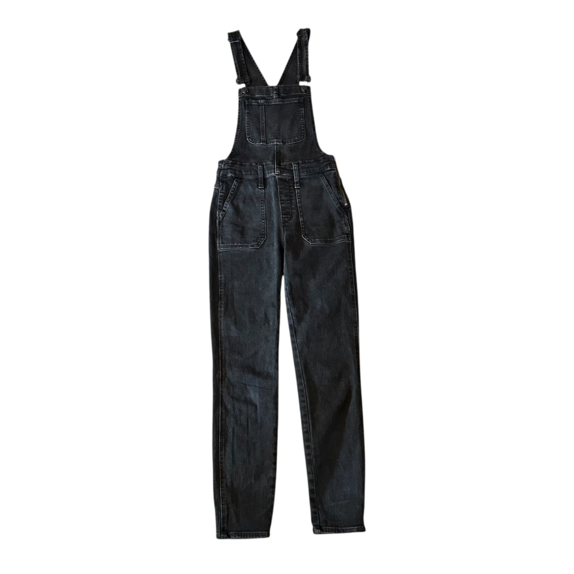 Madewell Madewell Black Boho Grunge Festival Denim Overalls XXS Size 24" / US 00 / IT 34 - 7 Thumbnail