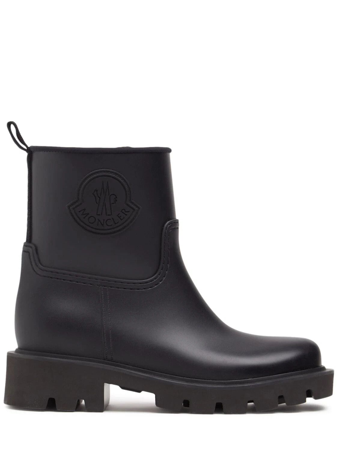 MONCLER Kickstream Black Rain Boots New