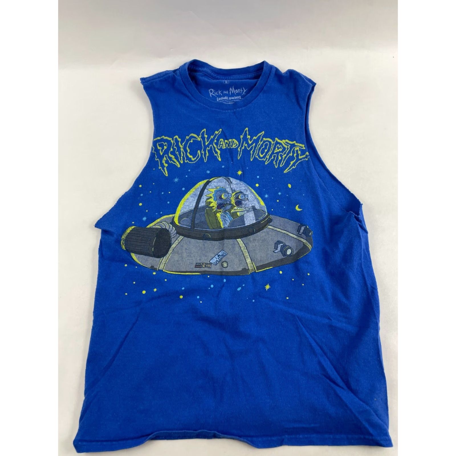 Vintage Rick & Morty Top Tank Men’s Size S Blue Sleeveless Graphic Print T-Shirt Size US S / EU 44-46 / 1 - 2 Thumbnail