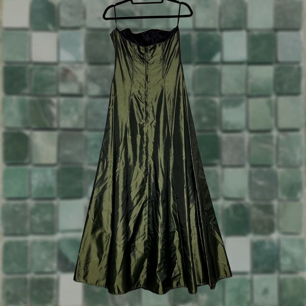 Vintage VINTAGE Gunne Sax Dress Womens Green Holographic Y2K Whimsy Prom Millennium Size 9 Ball Gown Maxi Formal Party/Cocktail Wedding Womens Size M / US 6-8 / IT 42-44 - 1 Thumbnail