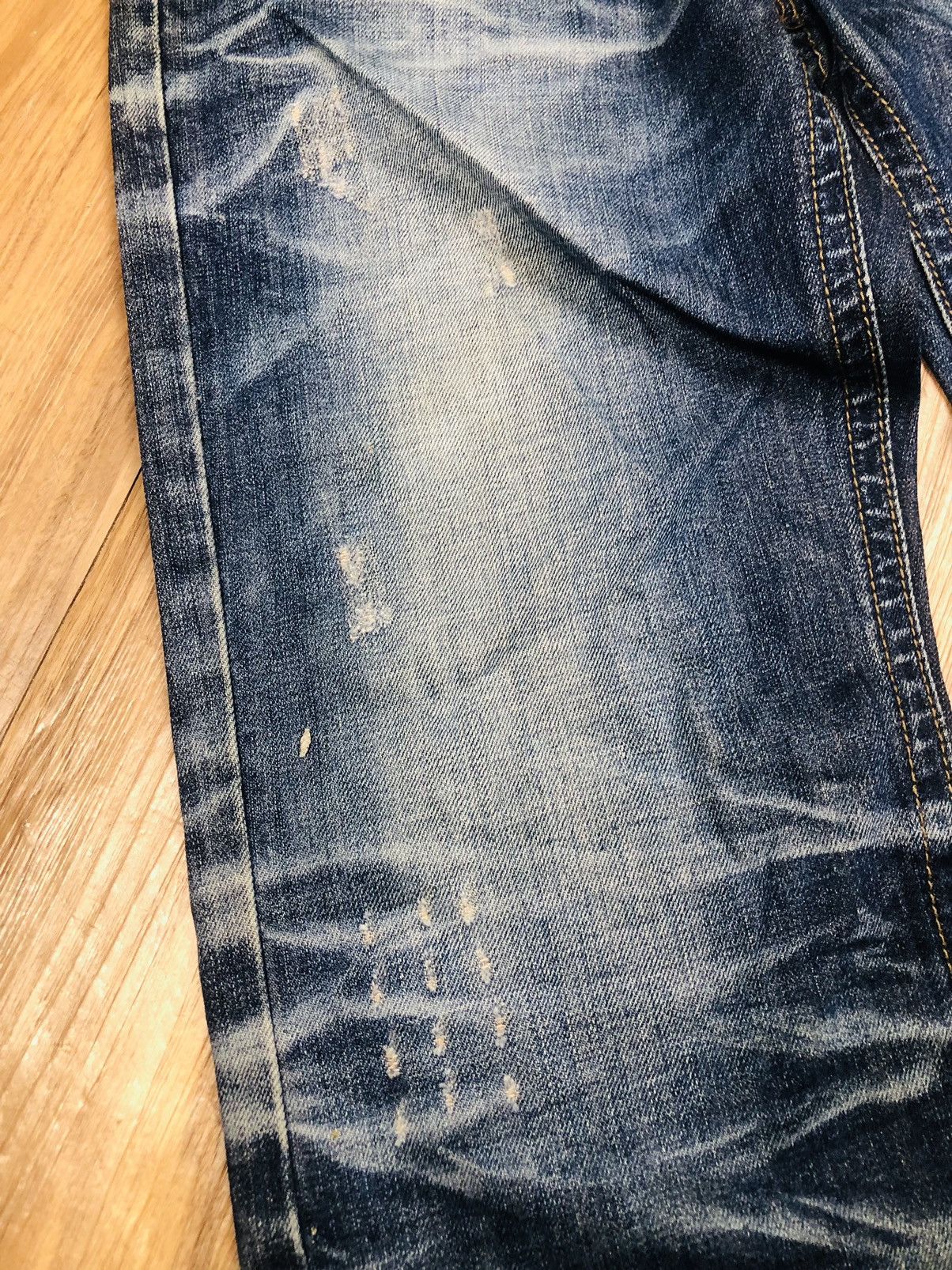 PRANDI Distressed Jeans PDL Denim - Whiskering Wash (38)