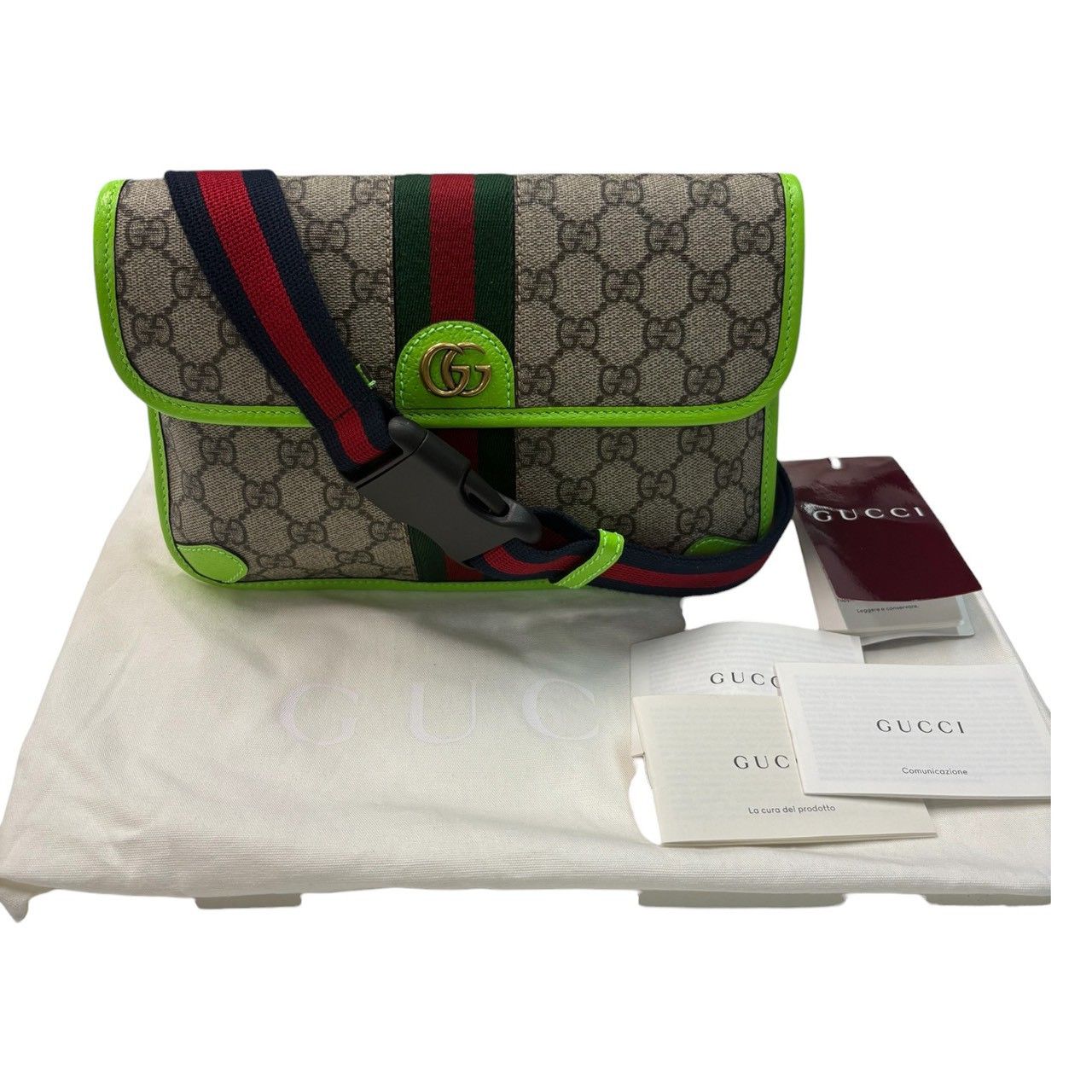 Gucci Gucci Gucci Ophidia GG Supreme Canvas Leather Shoulder Bag Textile Shoulder Bag 72597 DUTY FREE for USA Size ONE SIZE - 1 Thumbnail