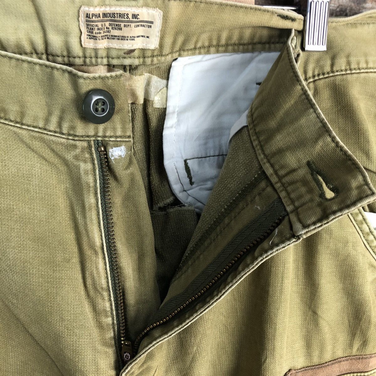Alpha Industries DL Alpha Industries Green Cargo Multipocket Pants #C613 Size US 34 / EU 50 - 12 Thumbnail