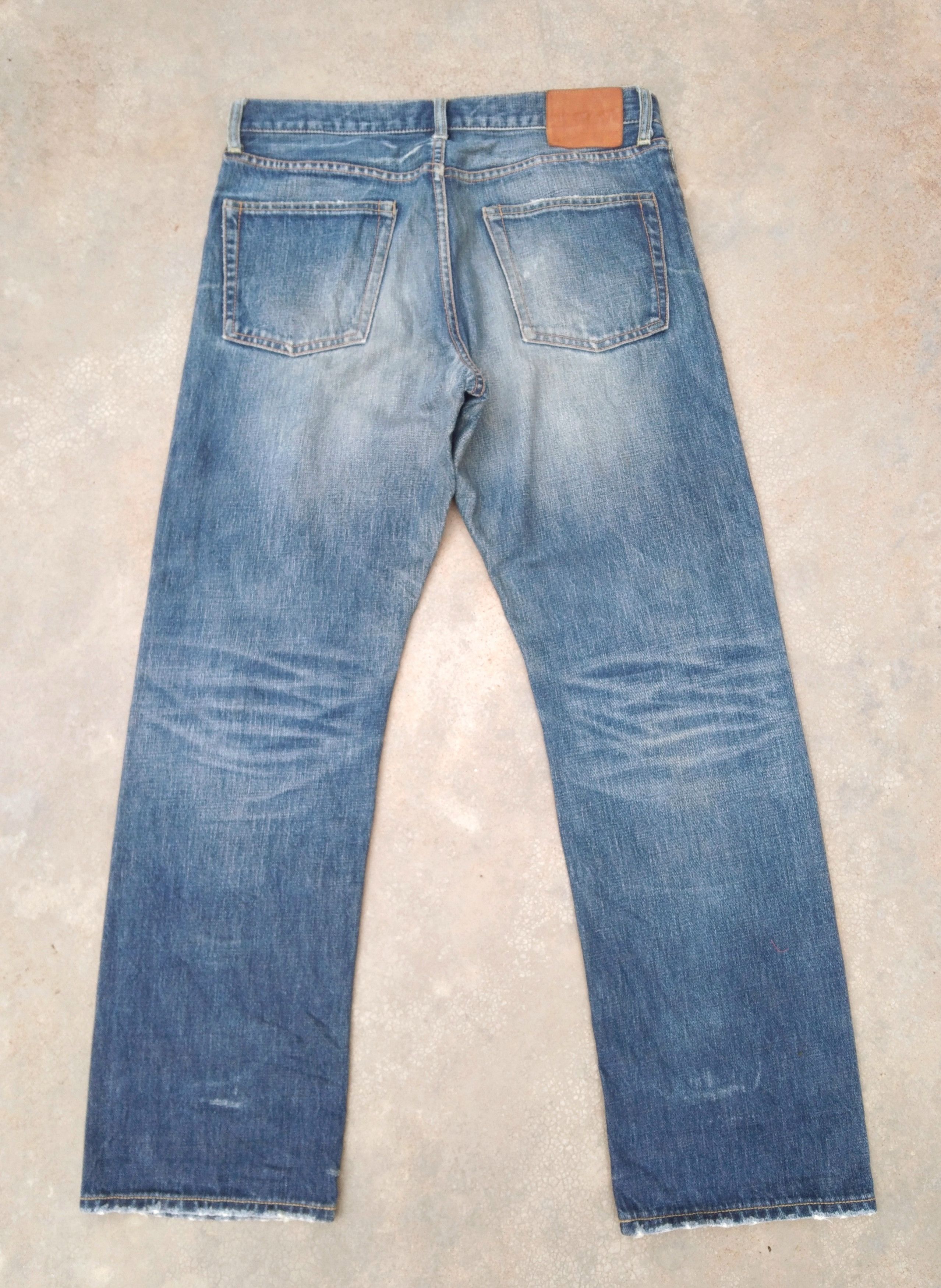 Japanese Brand Vintage Redline Journal Standard Rusty Wash Selvedge Jeans Size US 32 / EU 48 - 2 Thumbnail