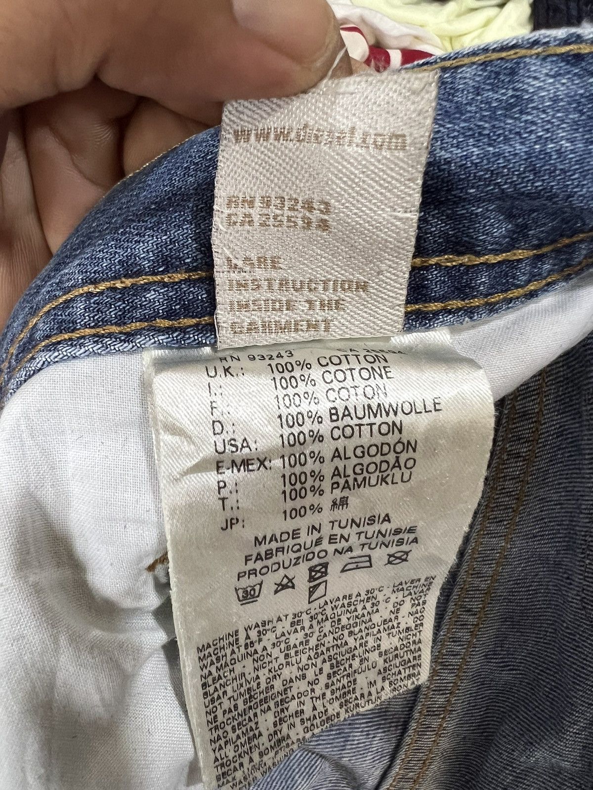 Diesel 🔥Vintage Diesel Industry Cropped Distressed Denim Size US 33 - 17 Thumbnail