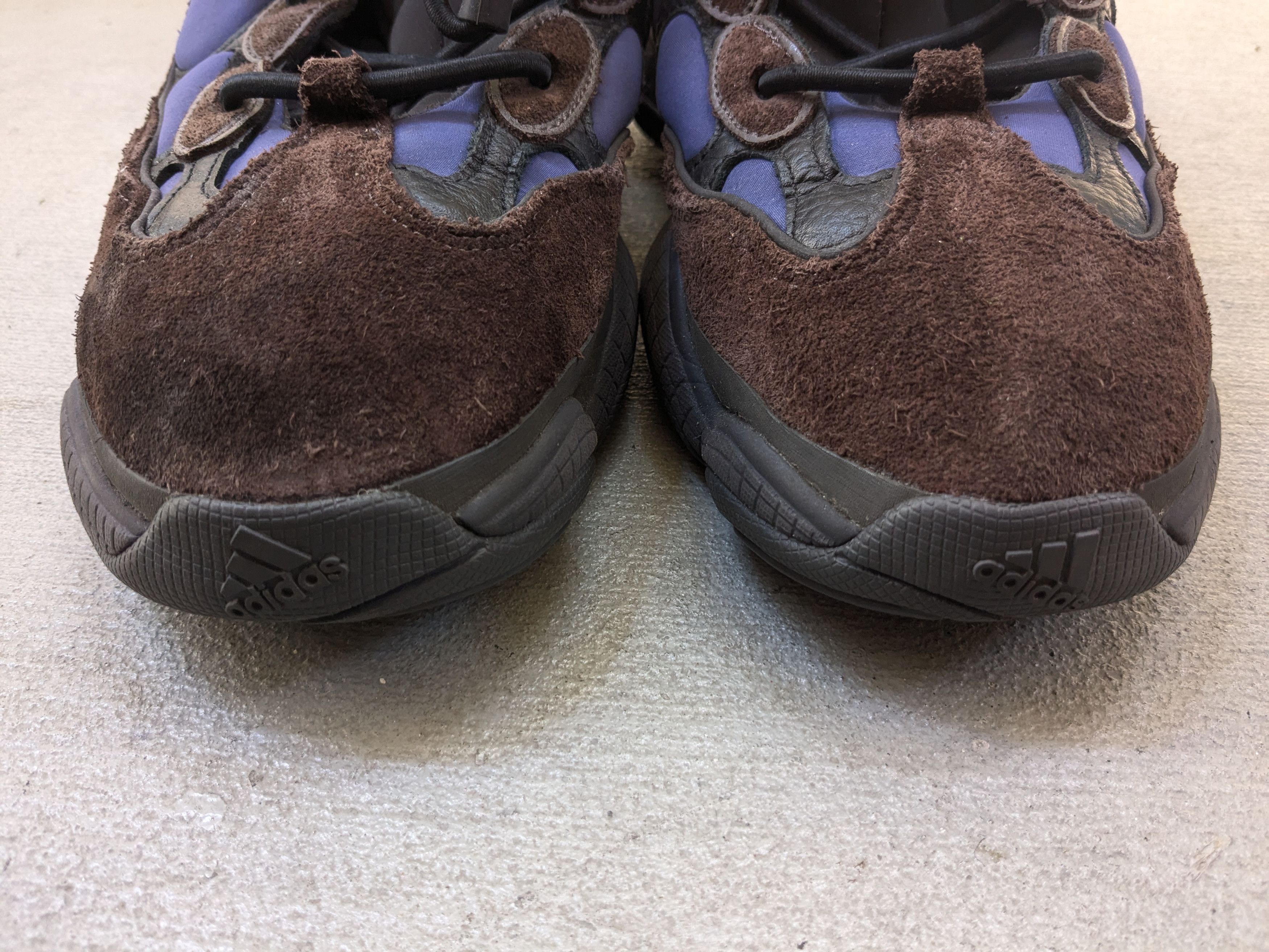 Adidas × Kanye West adidas Yeezy 500 High Tyrian 12 Blue Brown Suede FY4269 Size US 12 / EU 45 - 5 Thumbnail
