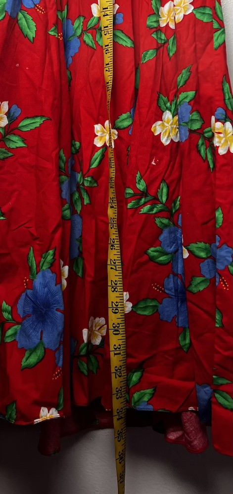Vintage Vintage 1980’s Royal Creations Red Hawaiian Floral Dress Size M / US 6-8 / IT 42-44 - 8 Thumbnail