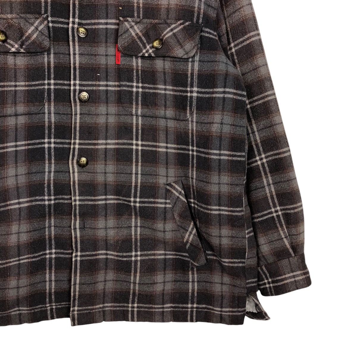Japanese Brand 📌Vintage Flannel Chore Shirt Jacket Lucky Strike Tartan Size US M / EU 48-50 / 2 - 6 Thumbnail