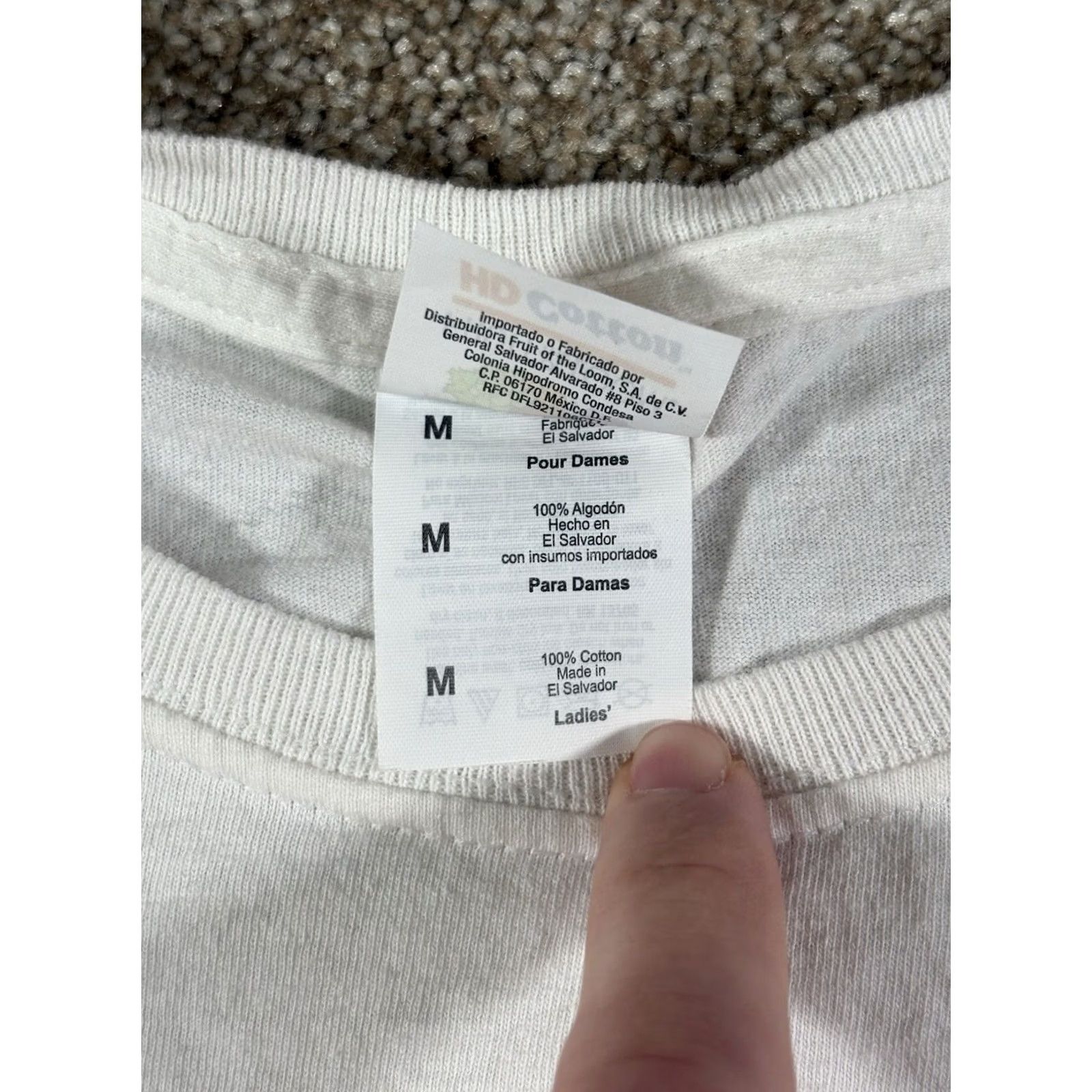 Fruit Of The Loom VINTAGE Fruit of the Loom T-Shirt Womens M White Short Sleeve Crew Neck Graphic Print Funny Farming USA Western Hipster 2000s Size M / US 6-8 / IT 42-44 - 3 Thumbnail
