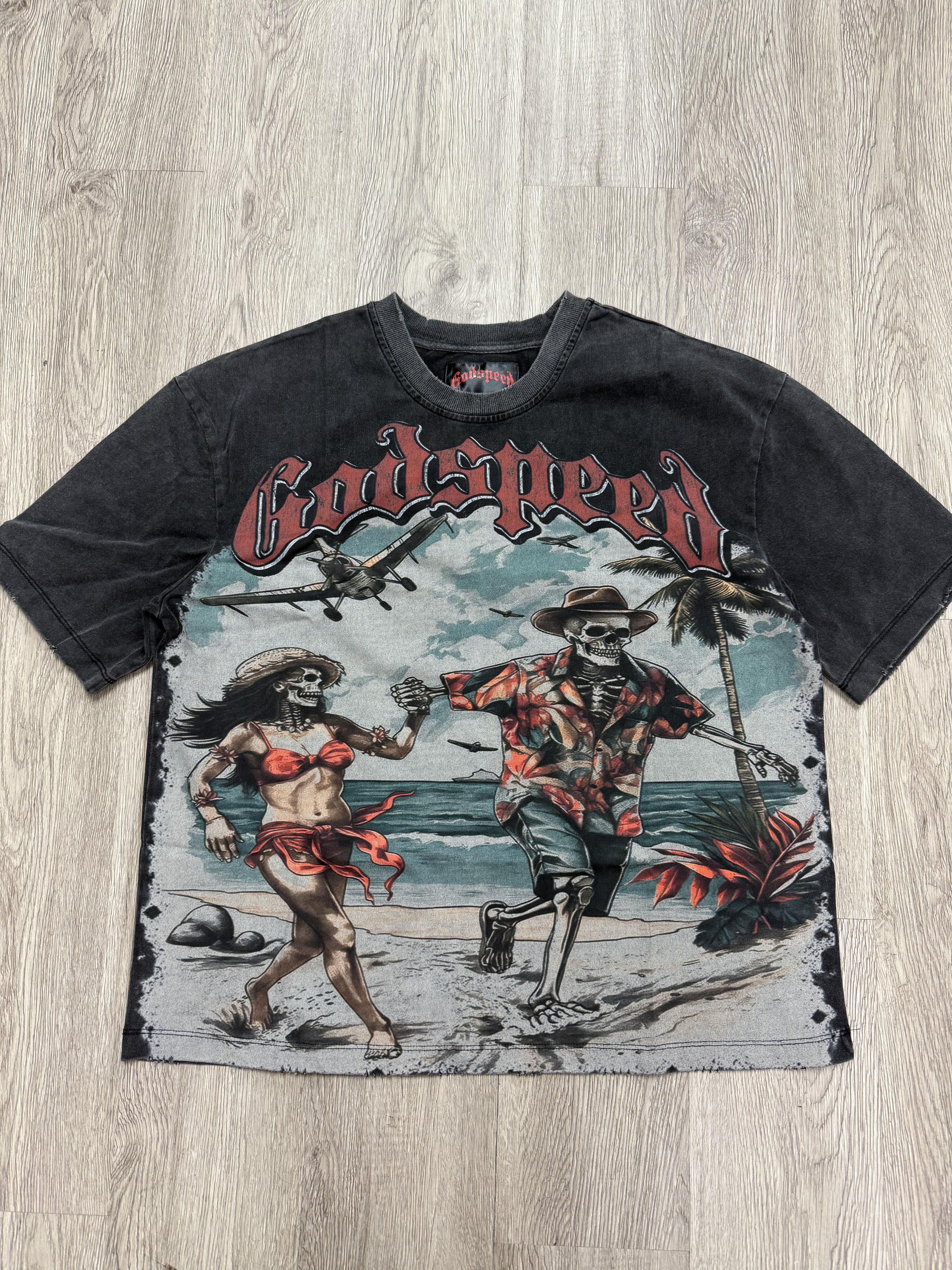 Godspeed Godspeed Chasing Aloha Tee Black Wash Size US XXL / EU 58 / 5 - 1 Thumbnail