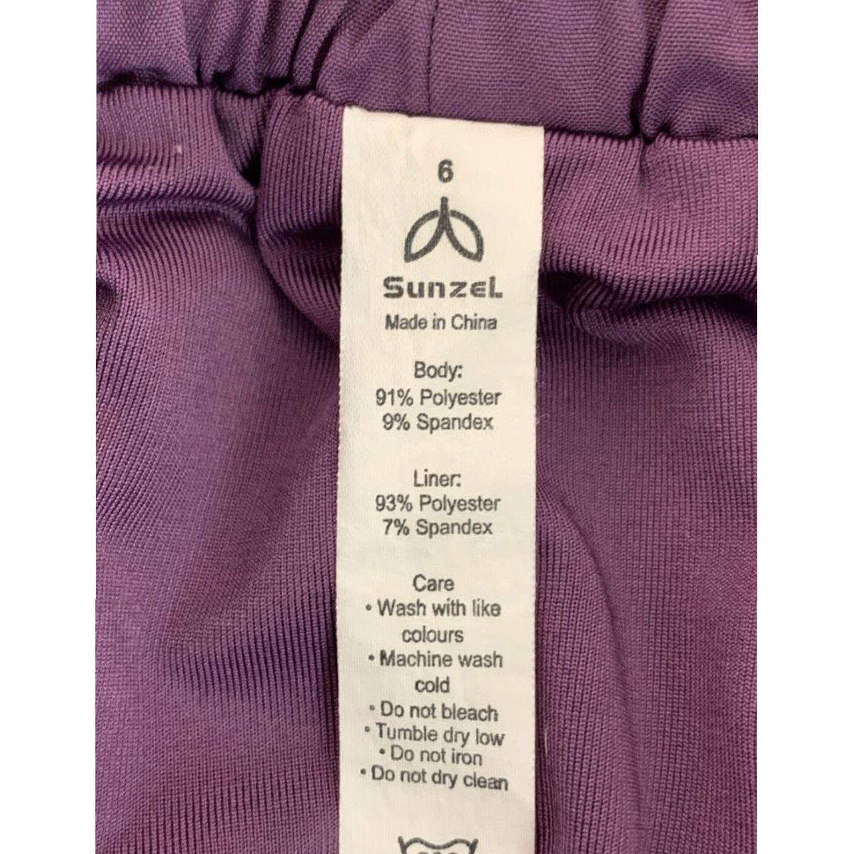 Vintage Sunzel Purple Womens Running Shorts Undershorts Zip Pocket Size 6 Size 28" / US 6 / IT 42 - 6 Thumbnail
