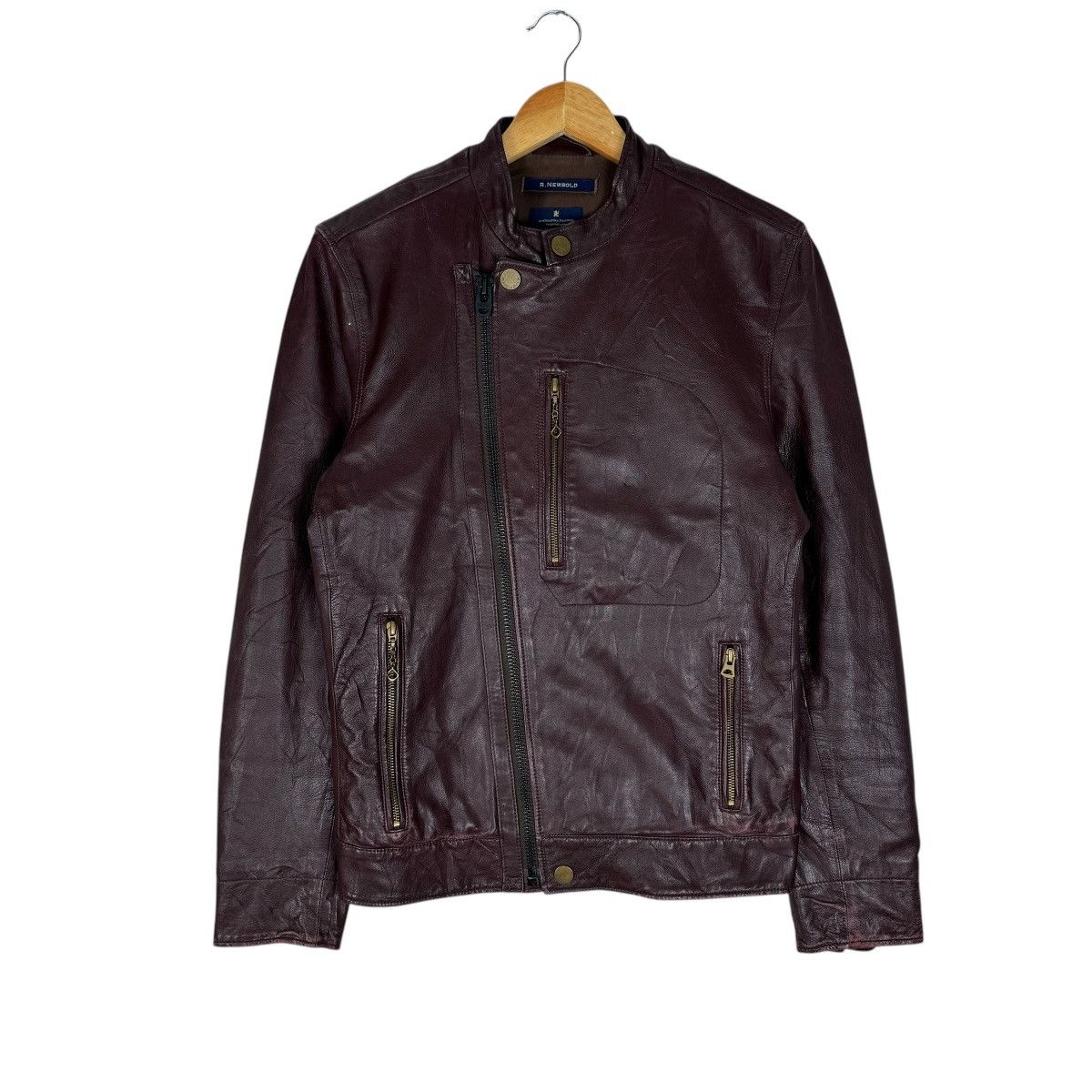 Paul Smith 🔥R NEWBOLD PAUL SMITH SHEEP LEATHER BIKERS JACKET Size US M / EU 48-50 / 2 - 2 Thumbnail
