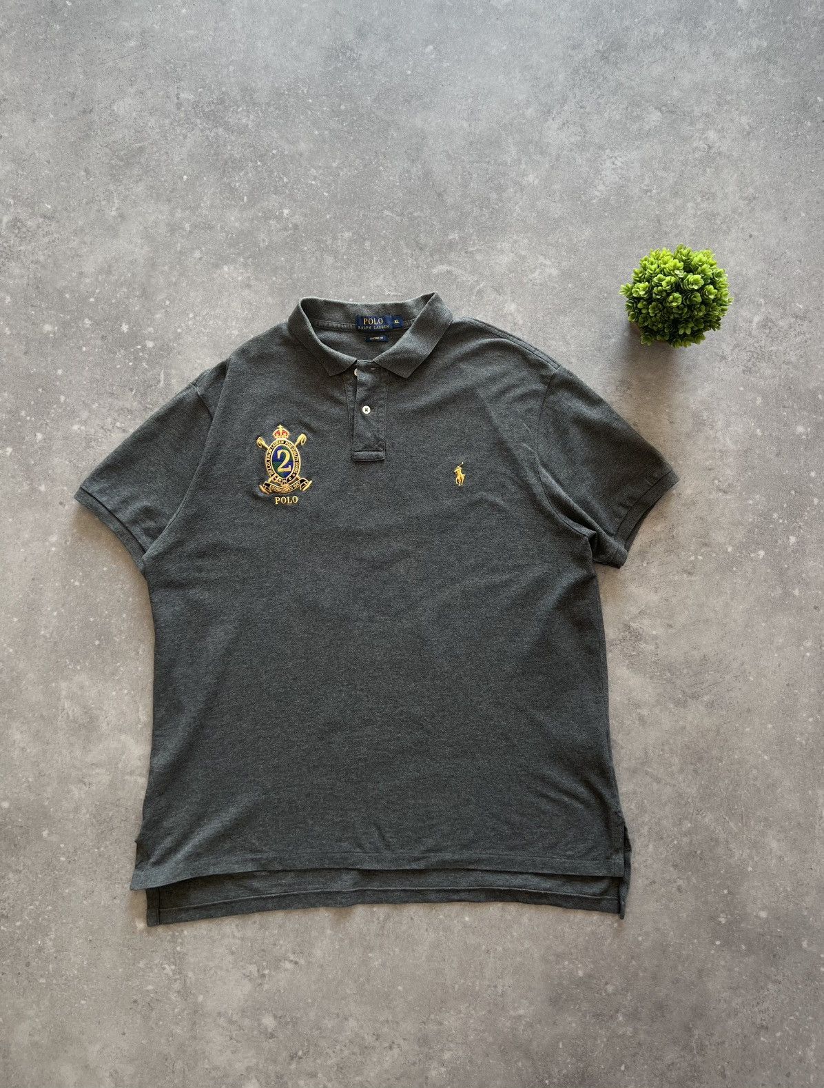 Polo Ralph Lauren Ralph Lauren Polo Shirt Gold Logo Streetwear Old Money Y2K Size US XL / EU 56 / 4 - 1 Thumbnail