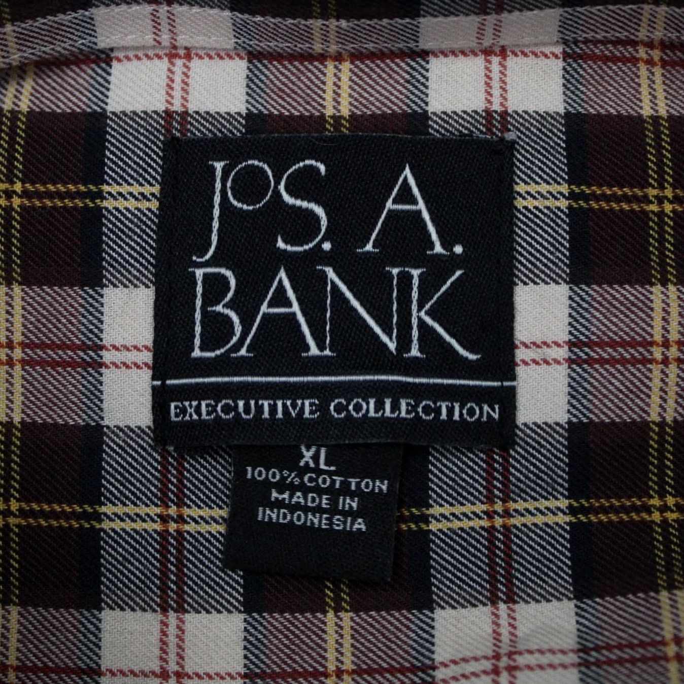 Jos. A. Bank Jos. A. Bank Shirt Men XL Brown Executive Collection 100% Cotton L/S Button Down Satin? Size US XL / EU 56 / 4 - 7 Thumbnail