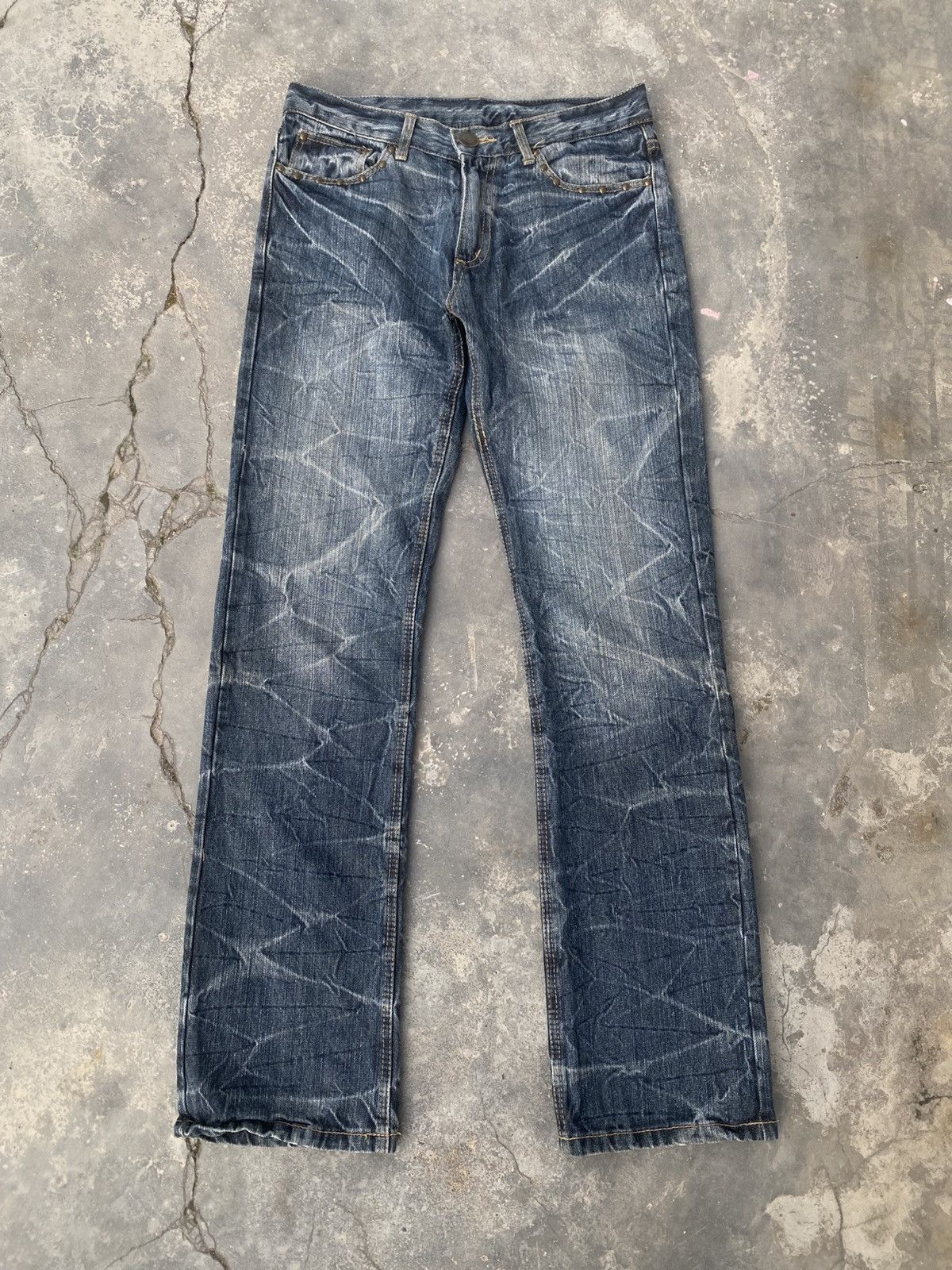 Japanese Brand Japanese Punk Ghotic Stacked Jeans Size US 32 / EU 48 - 1 Thumbnail