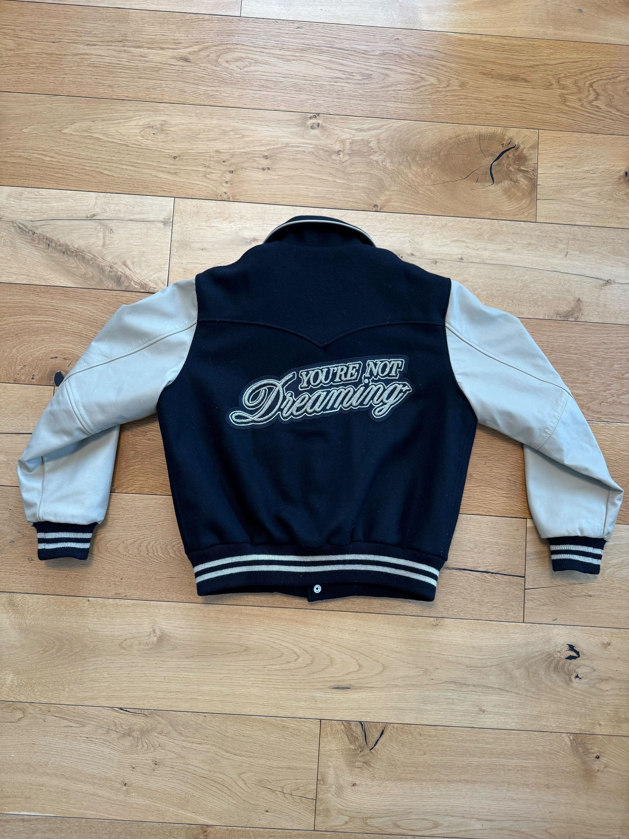 MIDNIGHT RODEO Persistance of Memory Wool & Leather Varsity Size US S / EU 44-46 / 1 - 3 Thumbnail