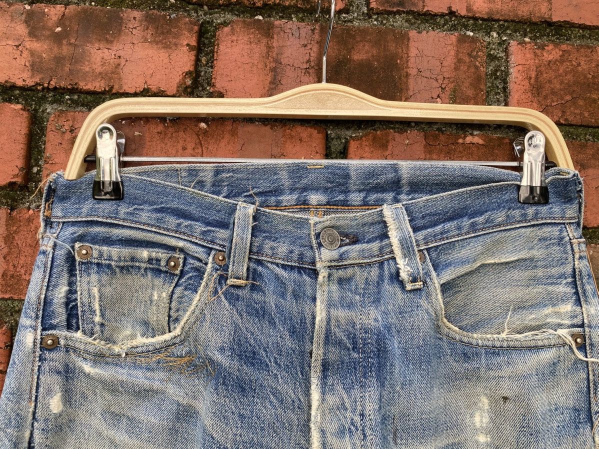 Levi's Vintage Clothing W30x30 Vintage LVC 501 big E redline distressed destroyed Size US 30 / EU 46 - 6 Thumbnail