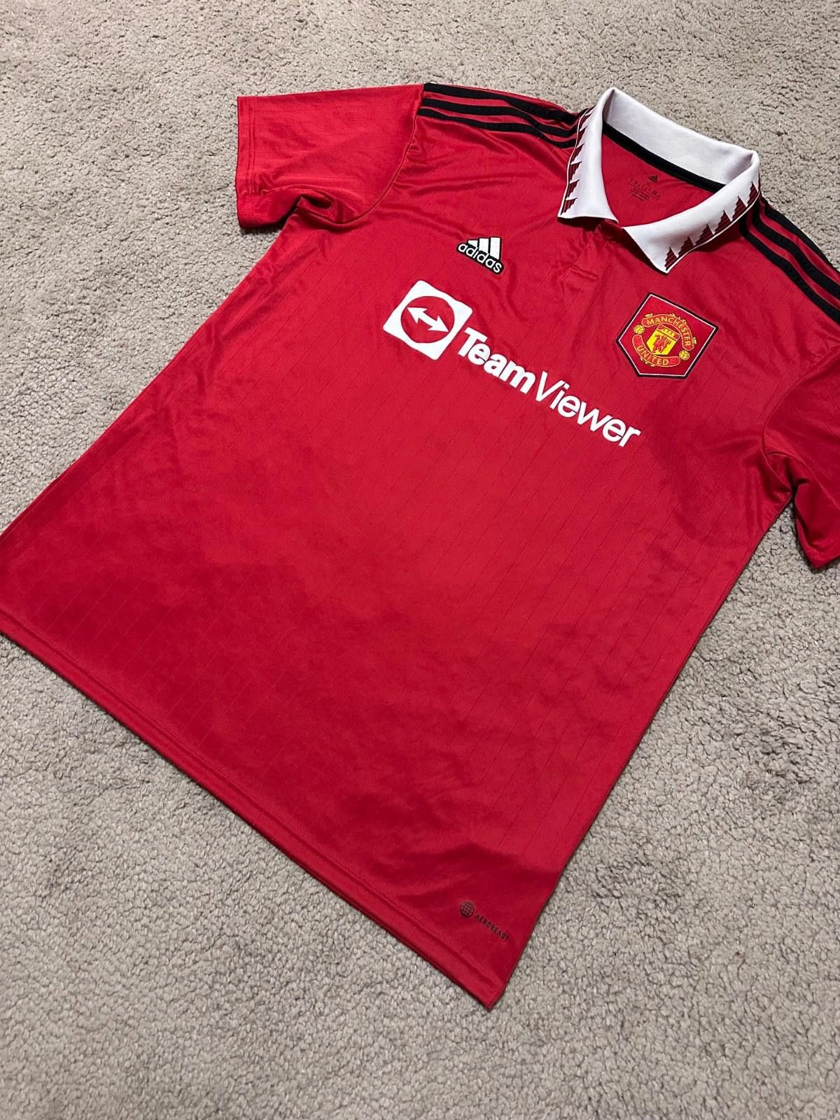 Adidas MANCHESTER UNITED 2022/23 FOOTBALL SHIRT SOCCER JERSEY Size US XL / EU 56 / 4 - 2 Thumbnail