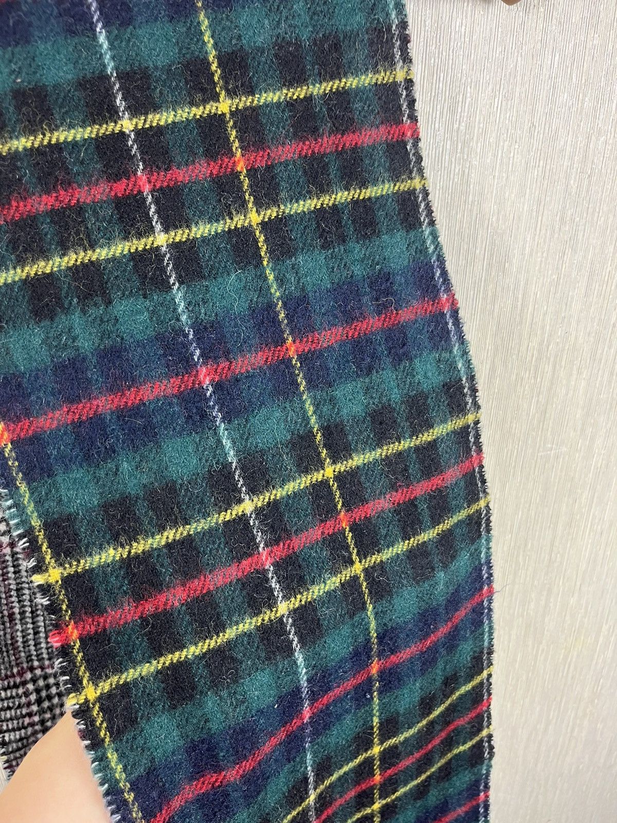 Polo Ralph Lauren × Ralph Lauren Polo Ralph Lauren Italian wool checked scarf muffler luxury Size ONE SIZE - 14 Thumbnail