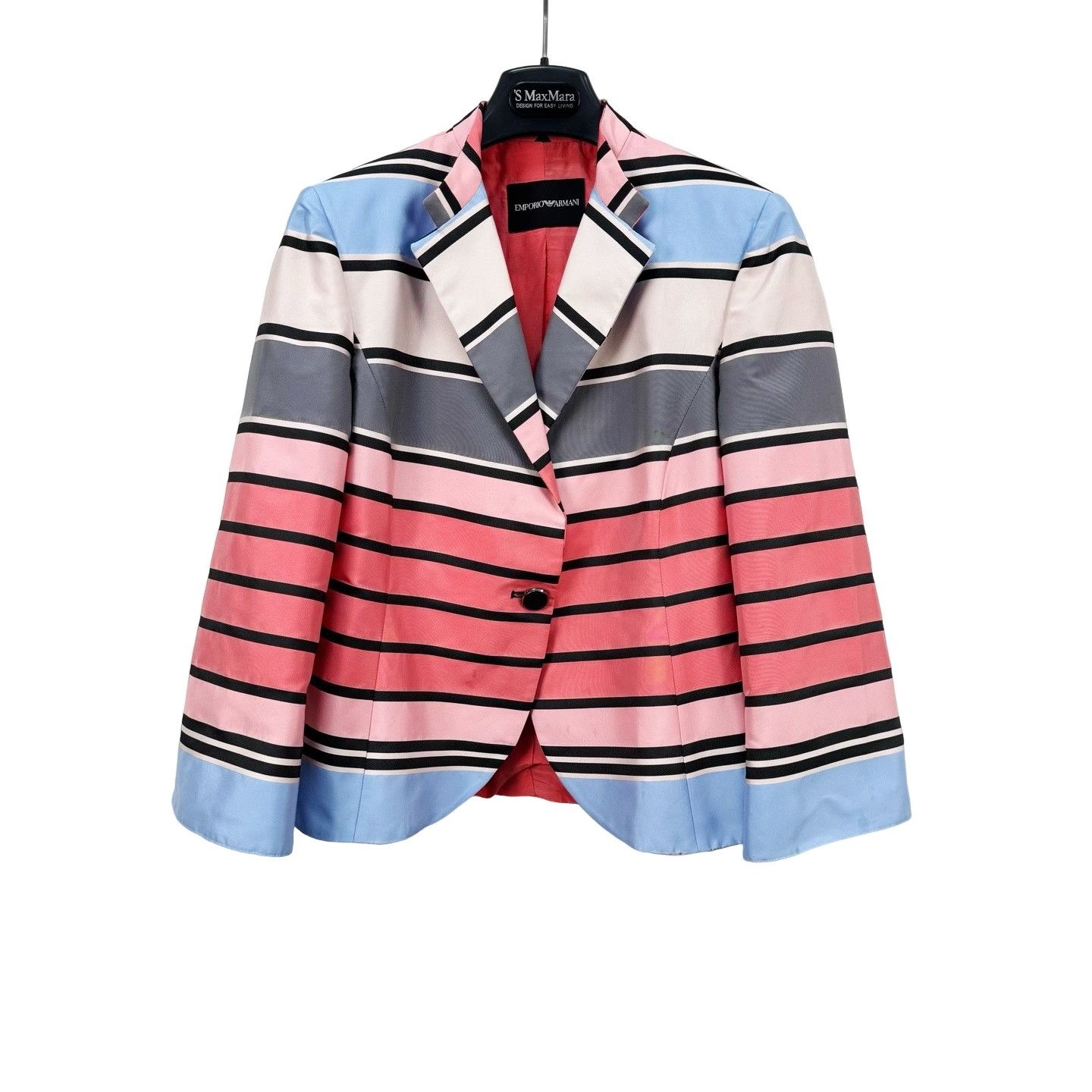 Emporio Armani EMPORIO ARMANI Striped Blazer Size IT 42 Size M / US 6-8 / IT 42-44 - 1 Thumbnail