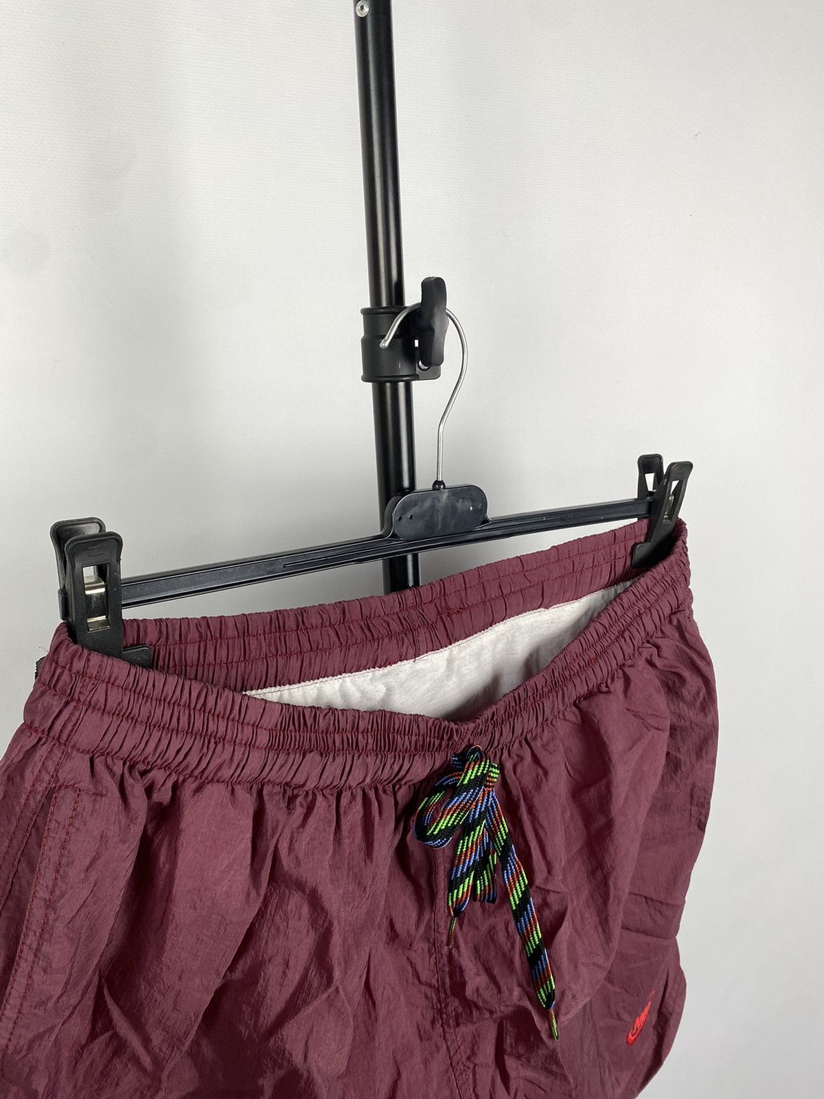Nike × Vintage 00s Nike Shorts Nylon Logo Drill Swoosh Size US 30 / EU 46 - 8 Thumbnail
