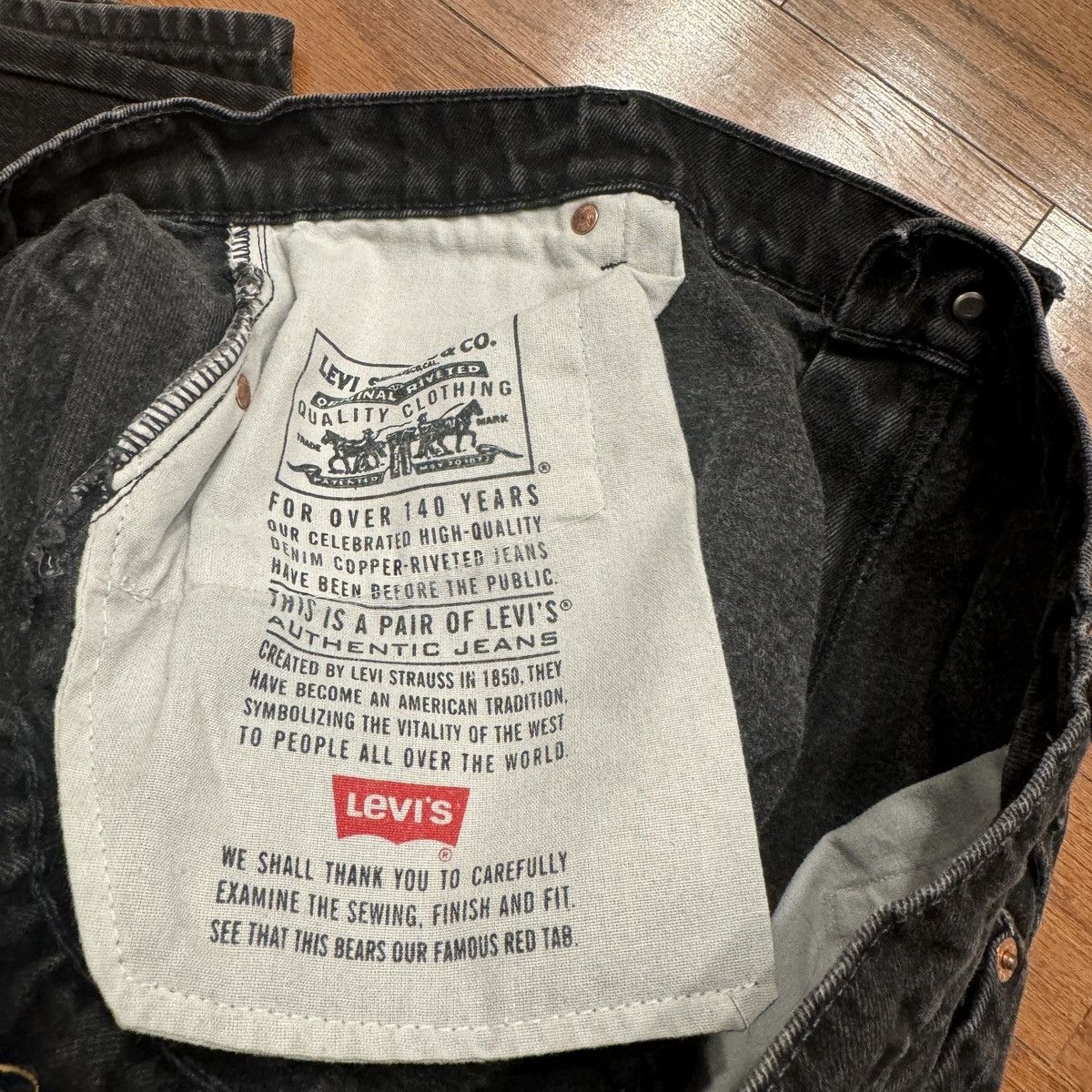 Levi's Levi’s 551 /Black Denim Pants / Made In USA Size US 35 - 7 Thumbnail
