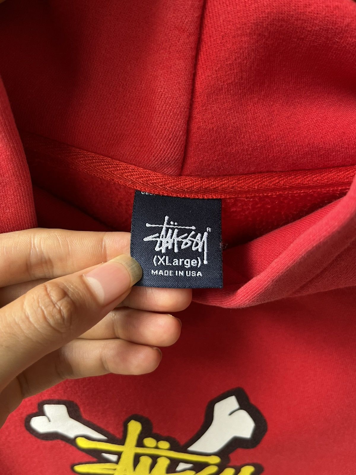 Stussy Vintage 2000s stussy hoodie bones Size US XL / EU 56 / 4 - 6 Thumbnail