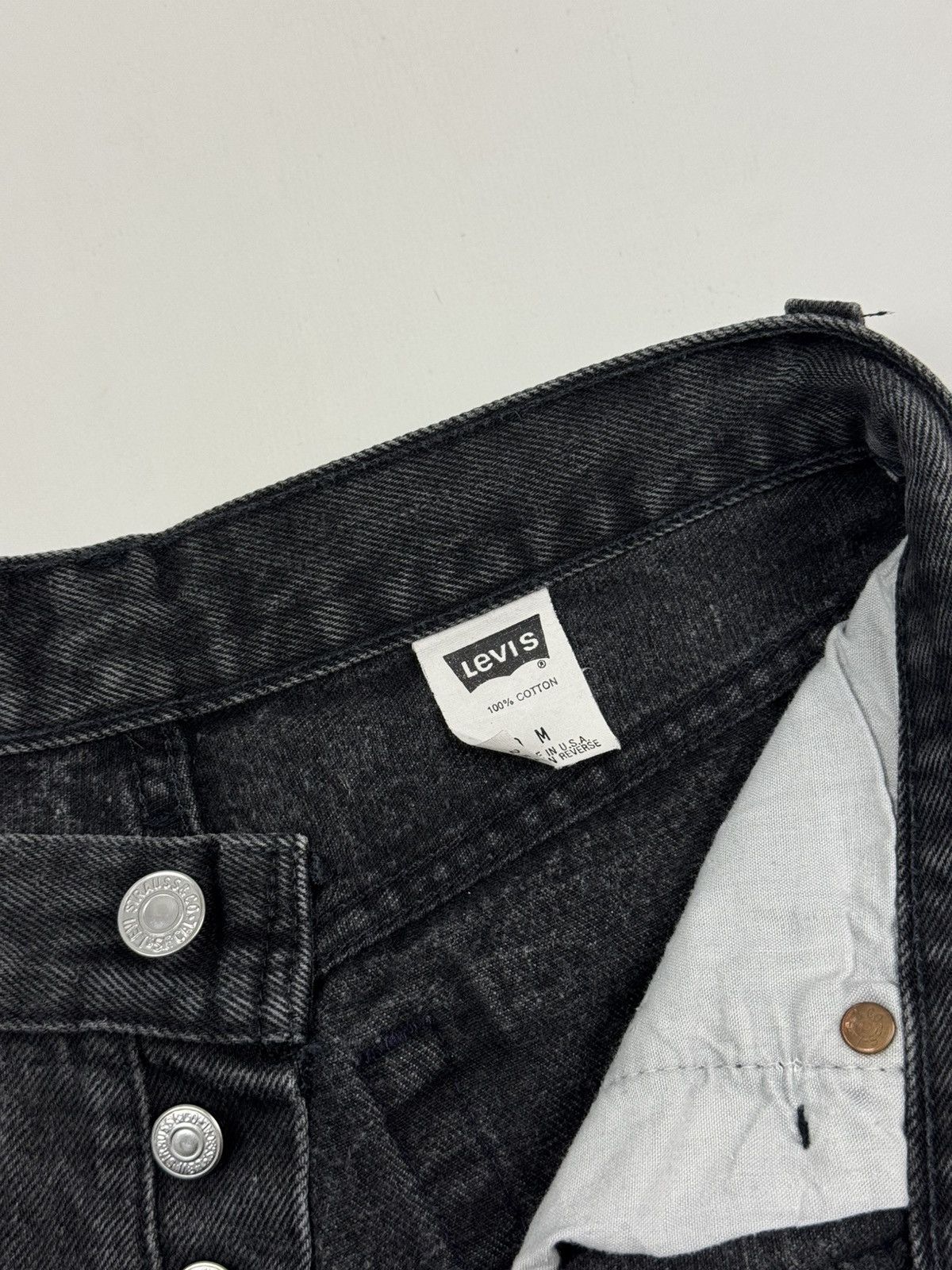 Levi's 1990’s Vintage Levi’s 17501-0660 Washed Gray Women’s Jeans Size 28" / US 6 / IT 42 - 9 Thumbnail