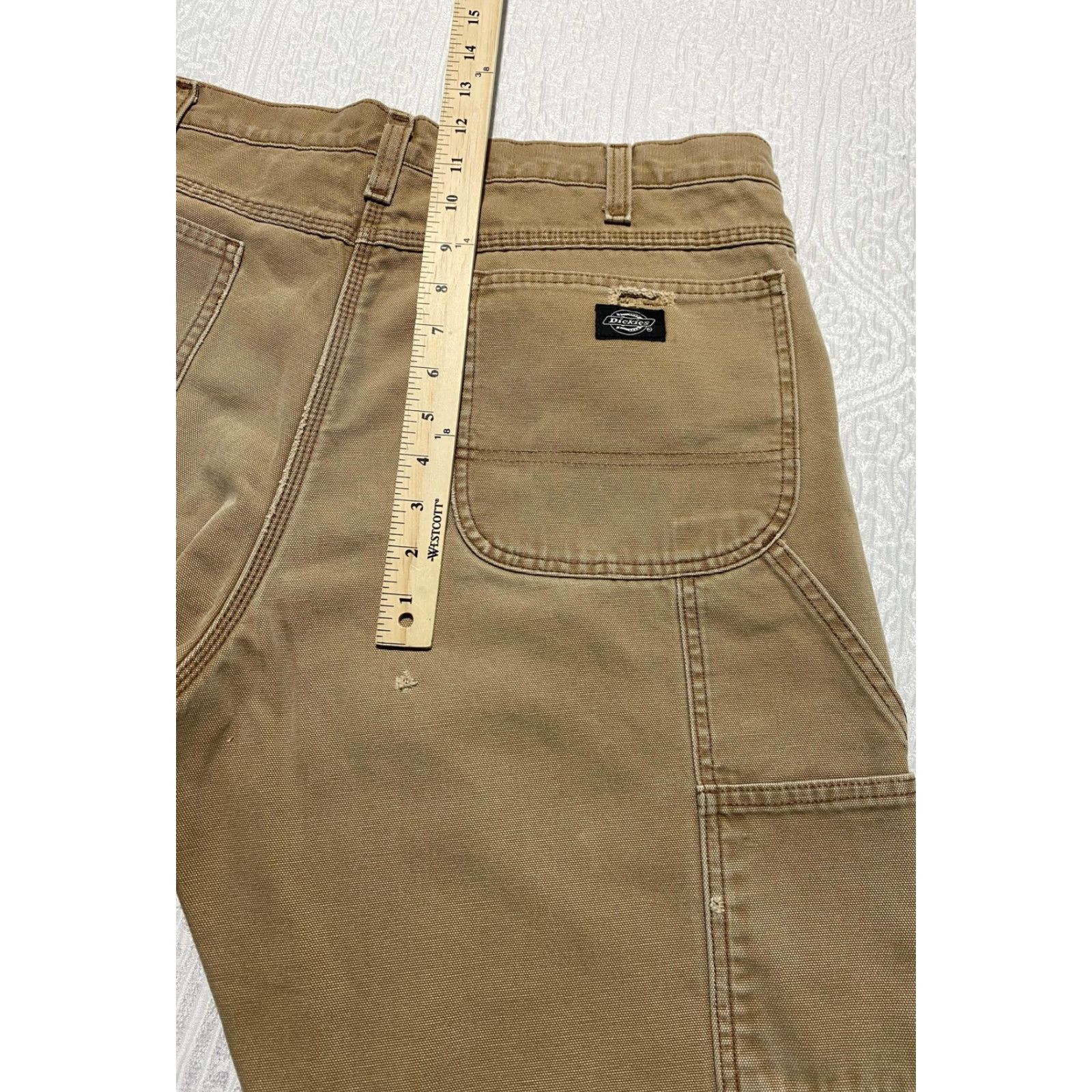 Dickies Dickies Carpenter Pants Mens 38x32 Brown Duck Canvas Workwear DU258 Lined Insulated Pockets Size US 38 / EU 54 - 3 Thumbnail
