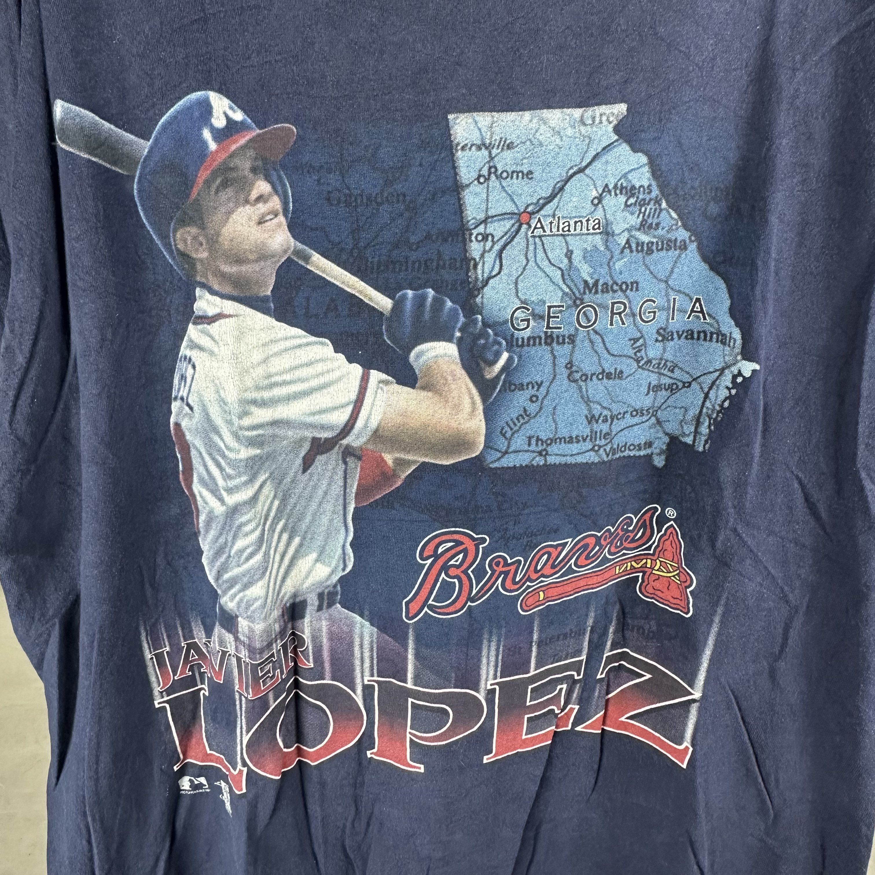 Vintage ​Vintage 1997 Javier Lopez Atlanta Braves MLB T-Shirt Size US XXL / EU 58 / 5 - 2 Thumbnail
