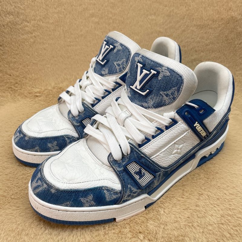 Louis Vuitton Louis Vuitton Denim Low-Top Fashion Sneakers -2508 Size US 8 / EU 41 - 1 Thumbnail