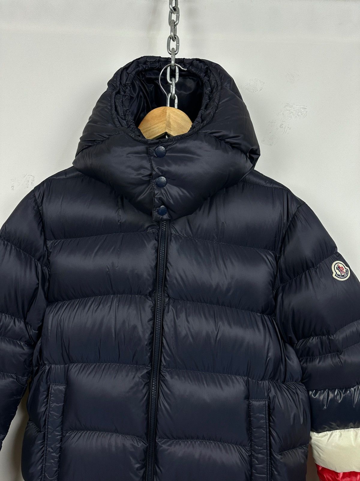 Moncler Moncler Willm Giubbotto Navy Blue Hooded Down Puffer Jacket Size US XL / EU 56 / 4 - 4 Thumbnail