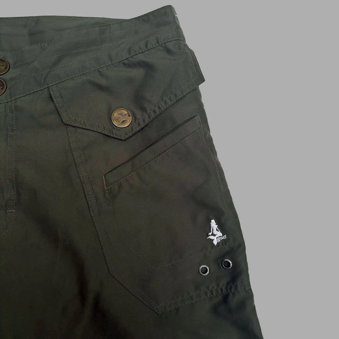 GSUS Sindustries × Vintage Gsus Sindustries 2000 Y2k Vintage Cargo Khaki W34 Shorts Size US 34 / EU 50 - 3 Thumbnail