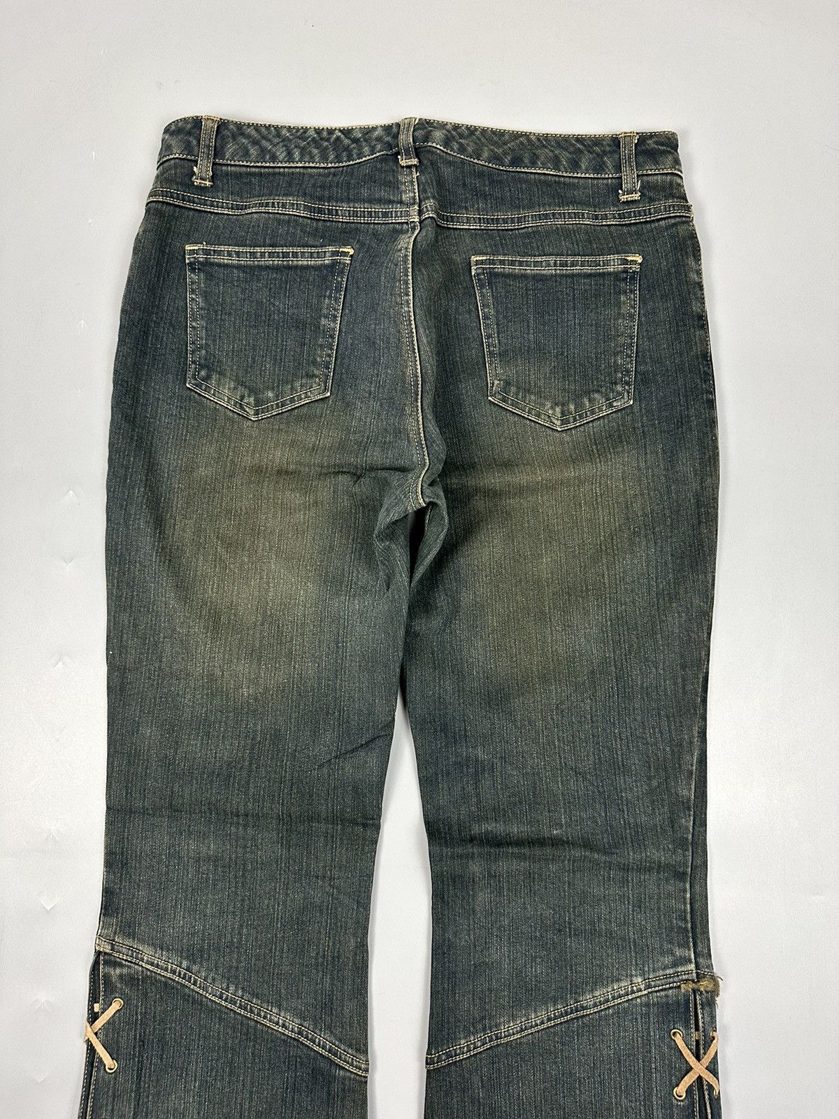 If Six Was Nine Vintage Mer-Lassette Cowboy Flared Denim Size US 31 - 6 Thumbnail
