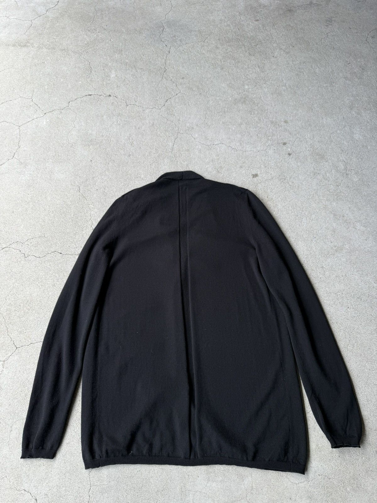 Rick Owens Rick Owens 17FW GLITTER Black Collaless Longsleeve Cardigan Size US S / EU 44-46 / 1 - 8 Thumbnail