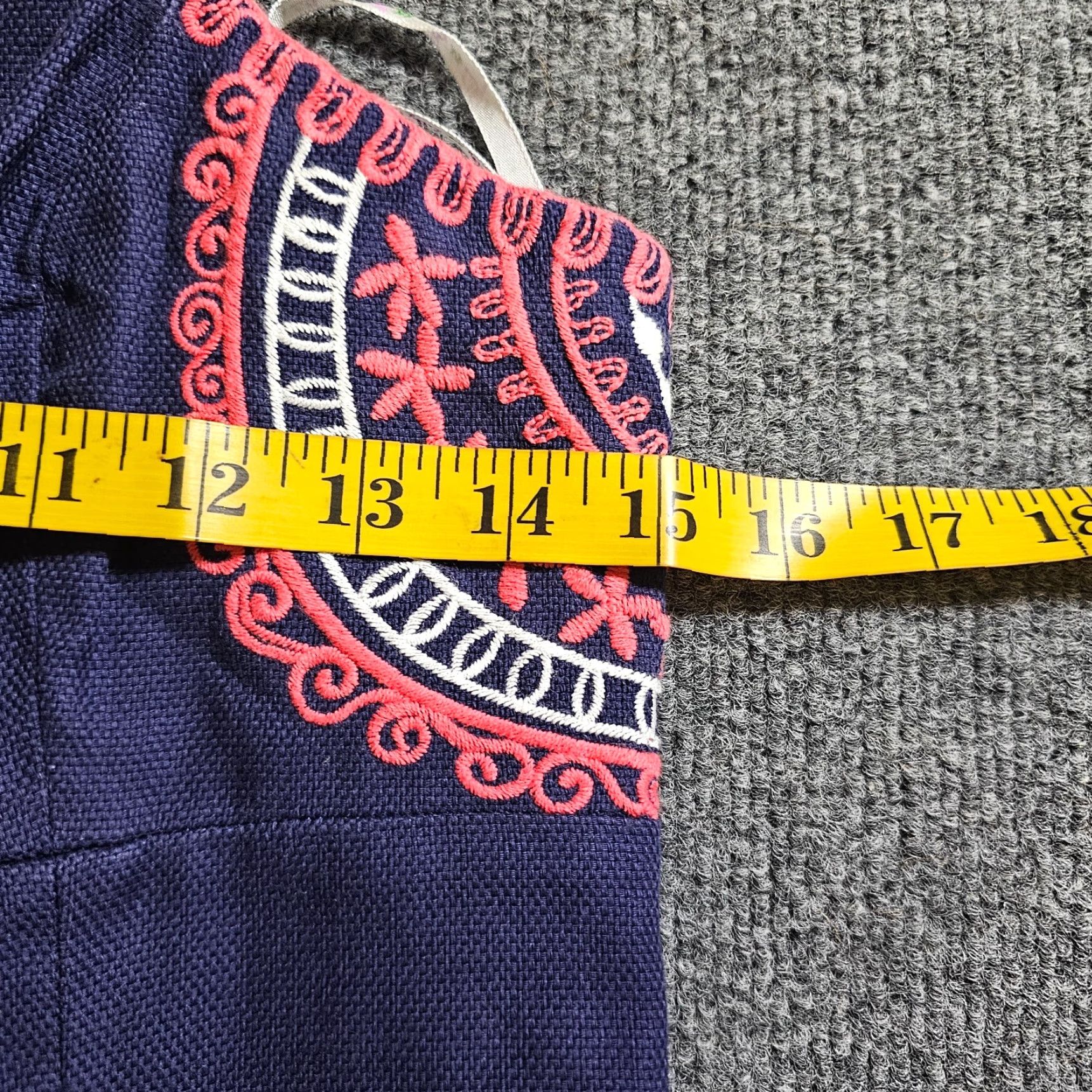 Lilly Pulitzer Lilly Pulitzer Dress Women 8 Blue Orange Embroidery Strapless Casual Beachy Dress Size M / US 6-8 / IT 42-44 - 5 Thumbnail
