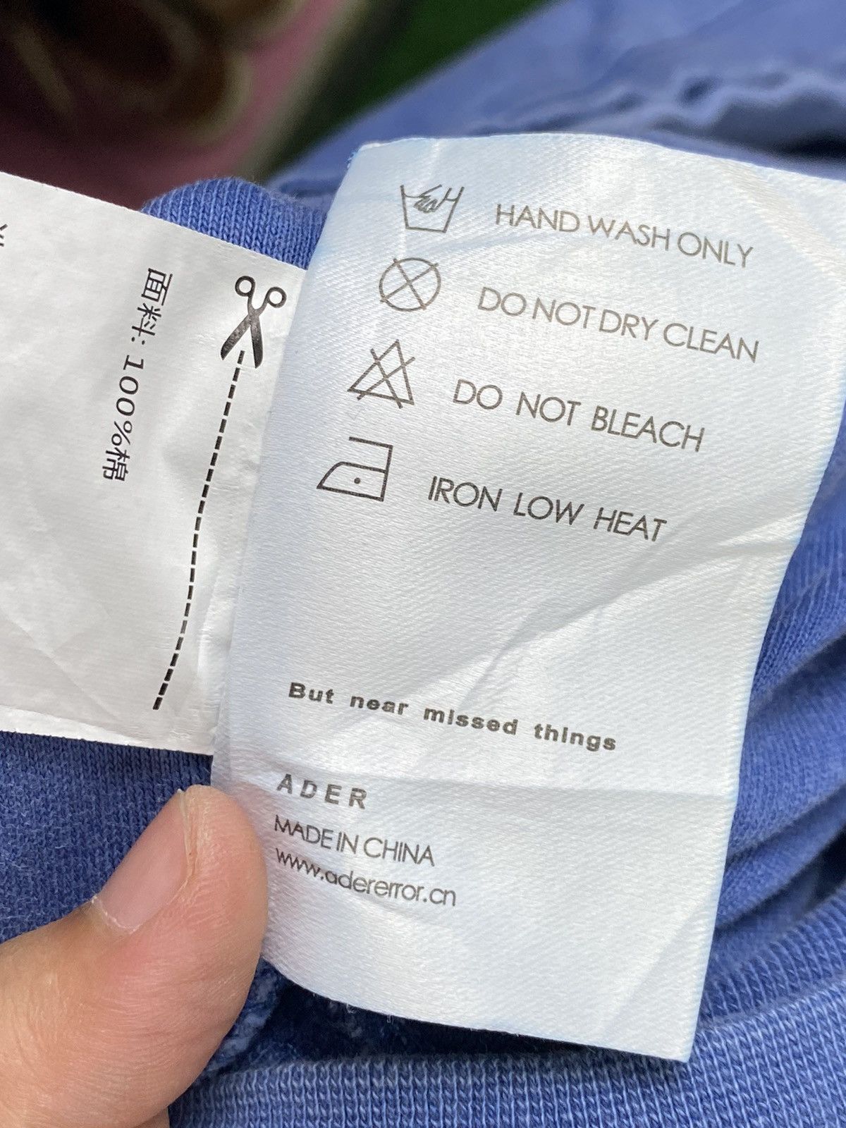 Ader Error Ader blue Hoodies Size US XL / EU 56 / 4 - 14 Thumbnail