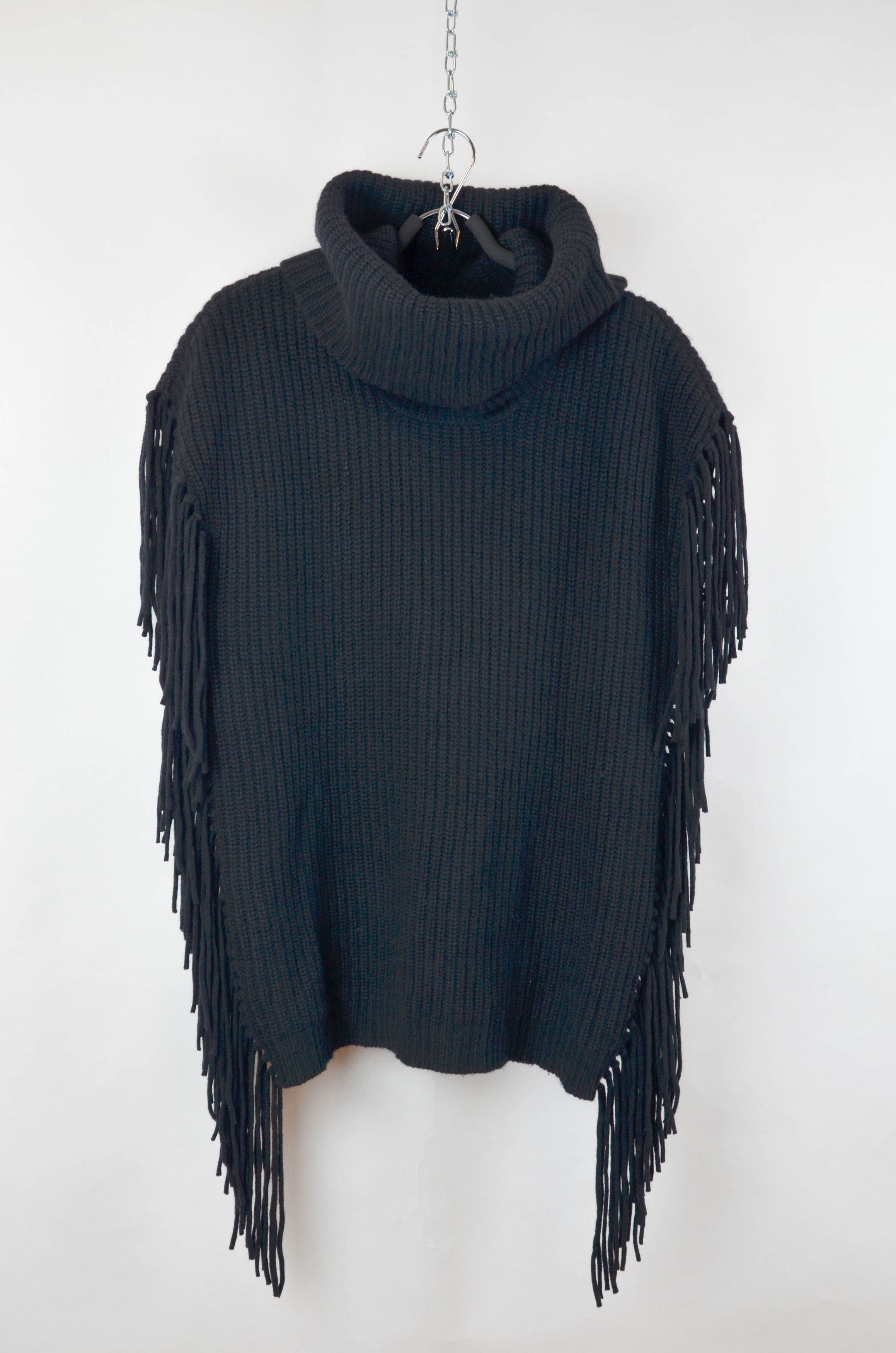 Ralph Lauren Ralph Lauren Black Wool Cashmere Poncho Sweater size M-L Size M / US 6-8 / IT 42-44 - 1 Thumbnail