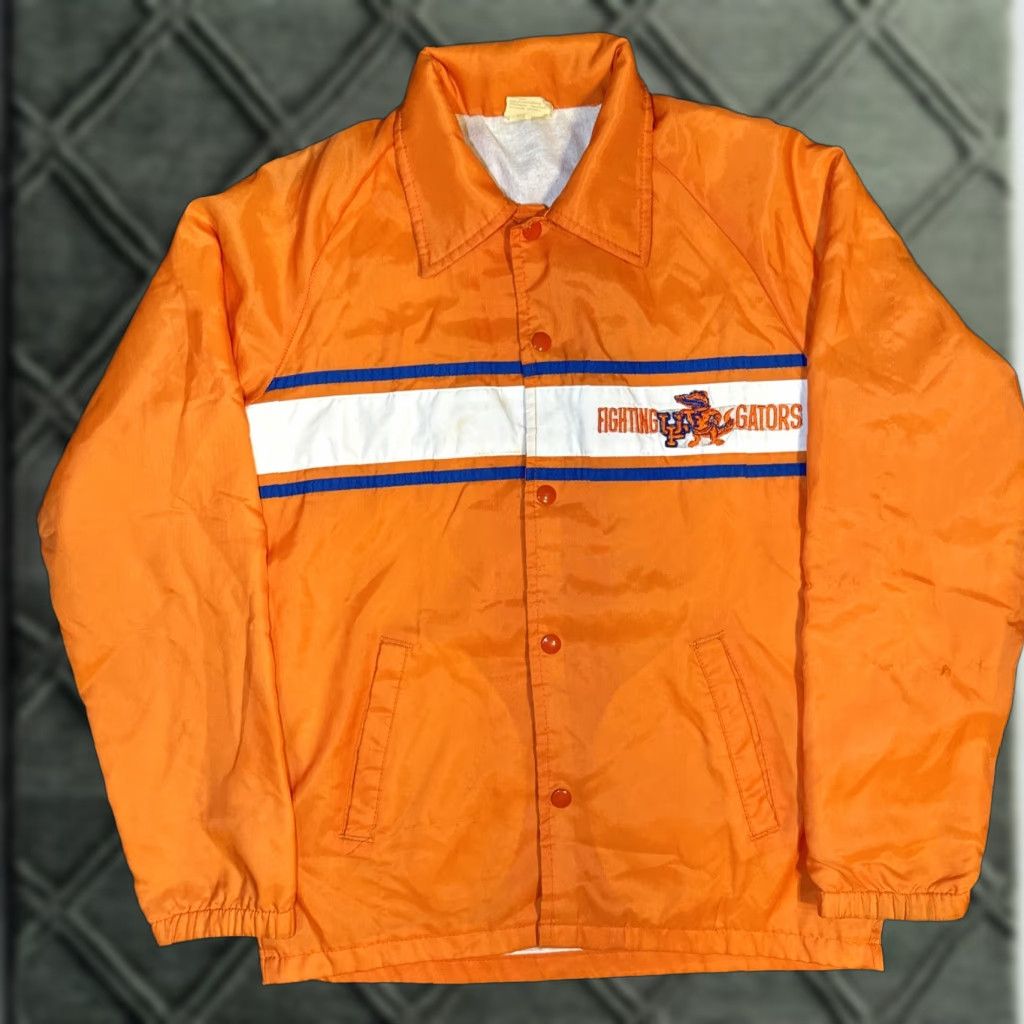 NCAA VINTAGE Fighting Florida Gators Windbreaker Jacket NCAA Nylon Orange 90s M Men Shirt? Size US M / EU 48-50 / 2 - 1 Thumbnail