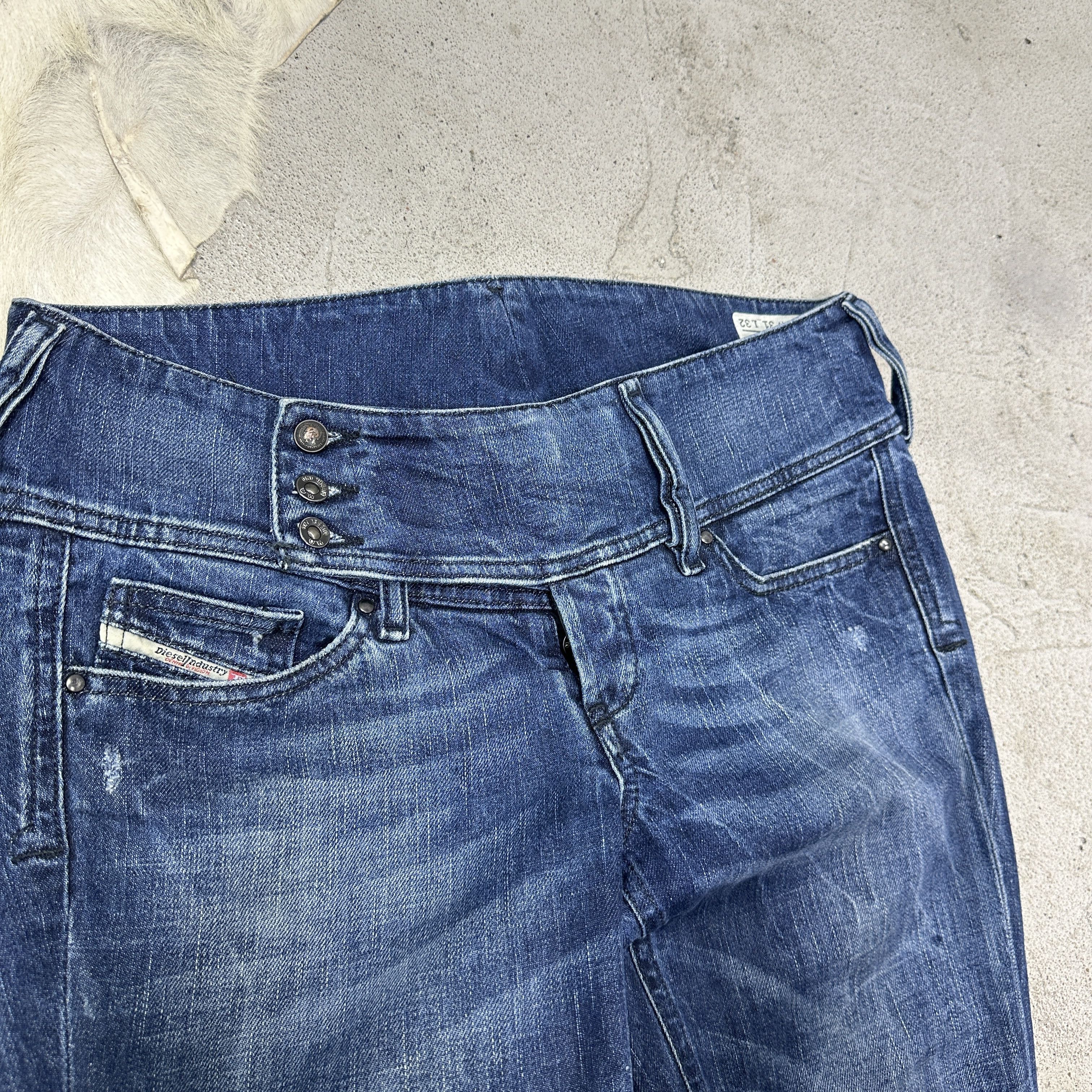 Diesel Vintage Denim Streetwear Flared Cherock Diesel Jeans Y2K Size 31" - 4 Thumbnail